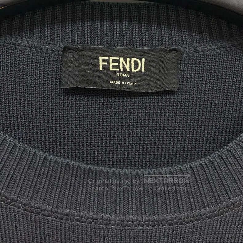 Fendi Fendi Pocket Decorated Long Sleeve Sweater Size US M / EU 48-50 / 2 - 3 Thumbnail