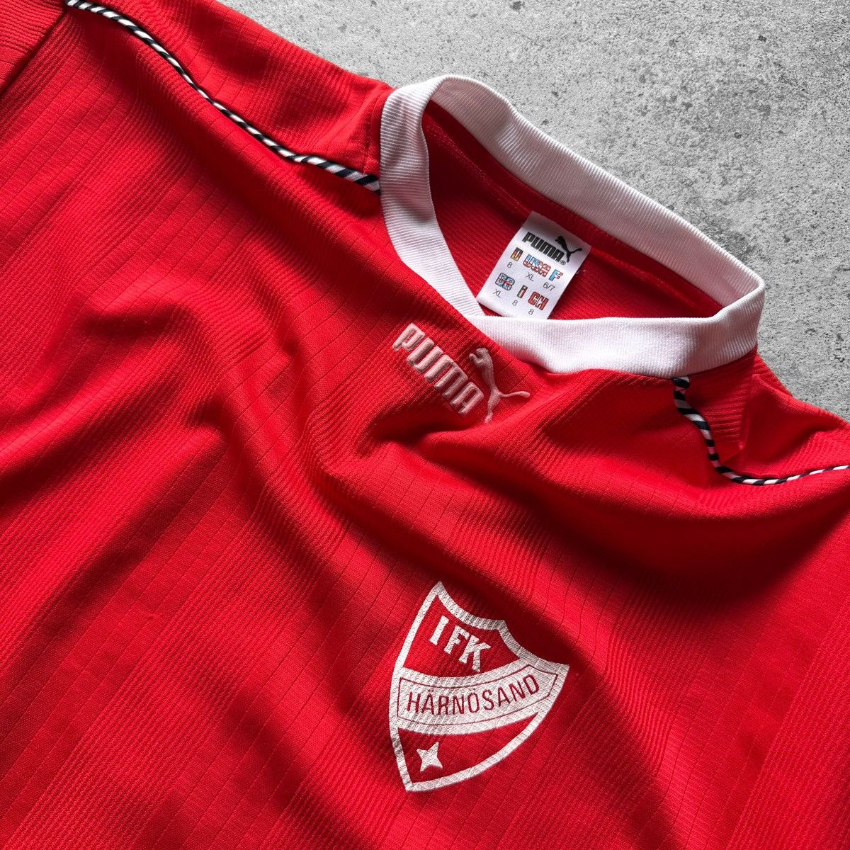 Puma Puma Mens Vintage 90s IFK Harnosand Football Soccer Jersey Size US XL / EU 56 / 4 - 4 Thumbnail