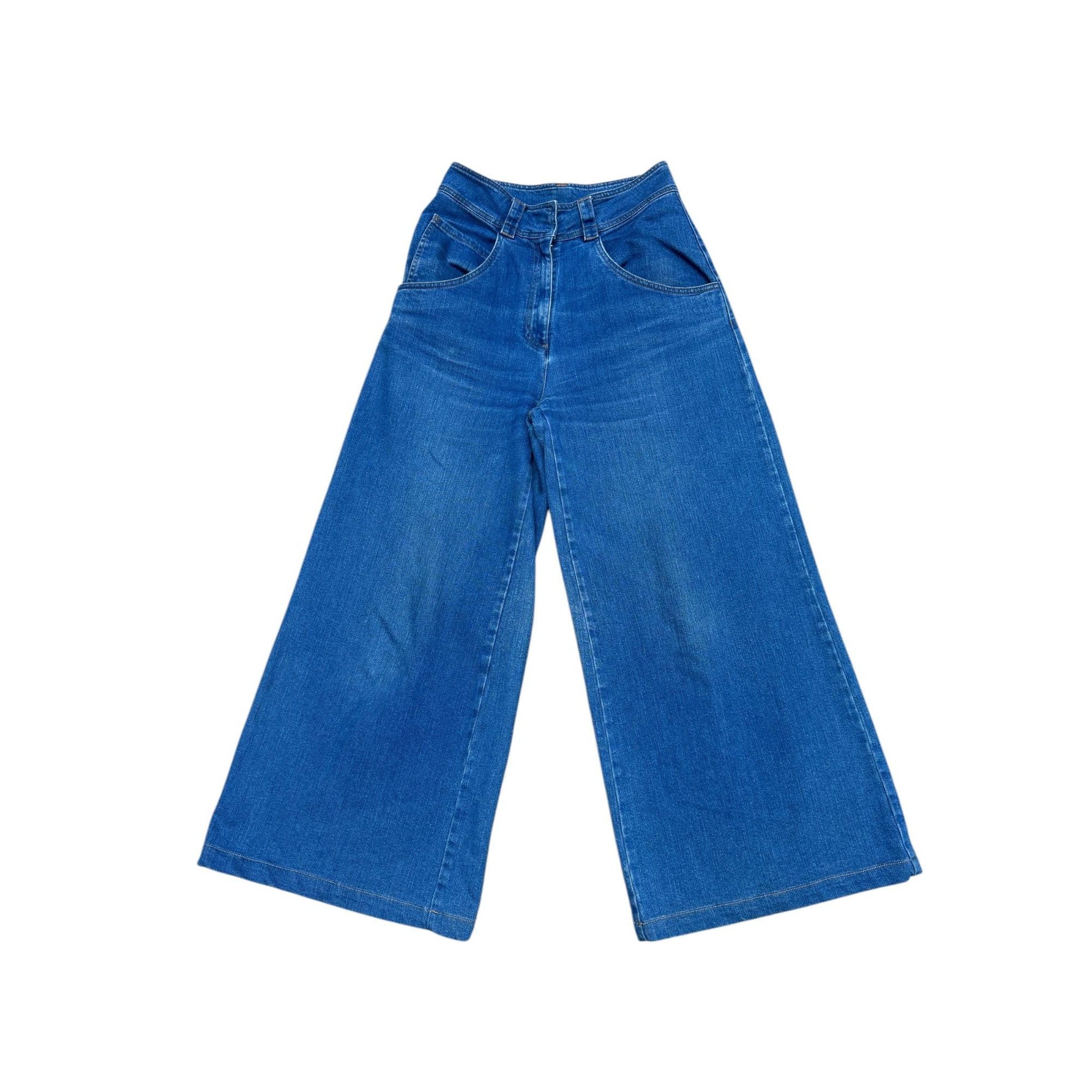 Maison Margiela Blue High Waist Denim Pants Size 27" / US 4 / IT 40 - 1 Thumbnail