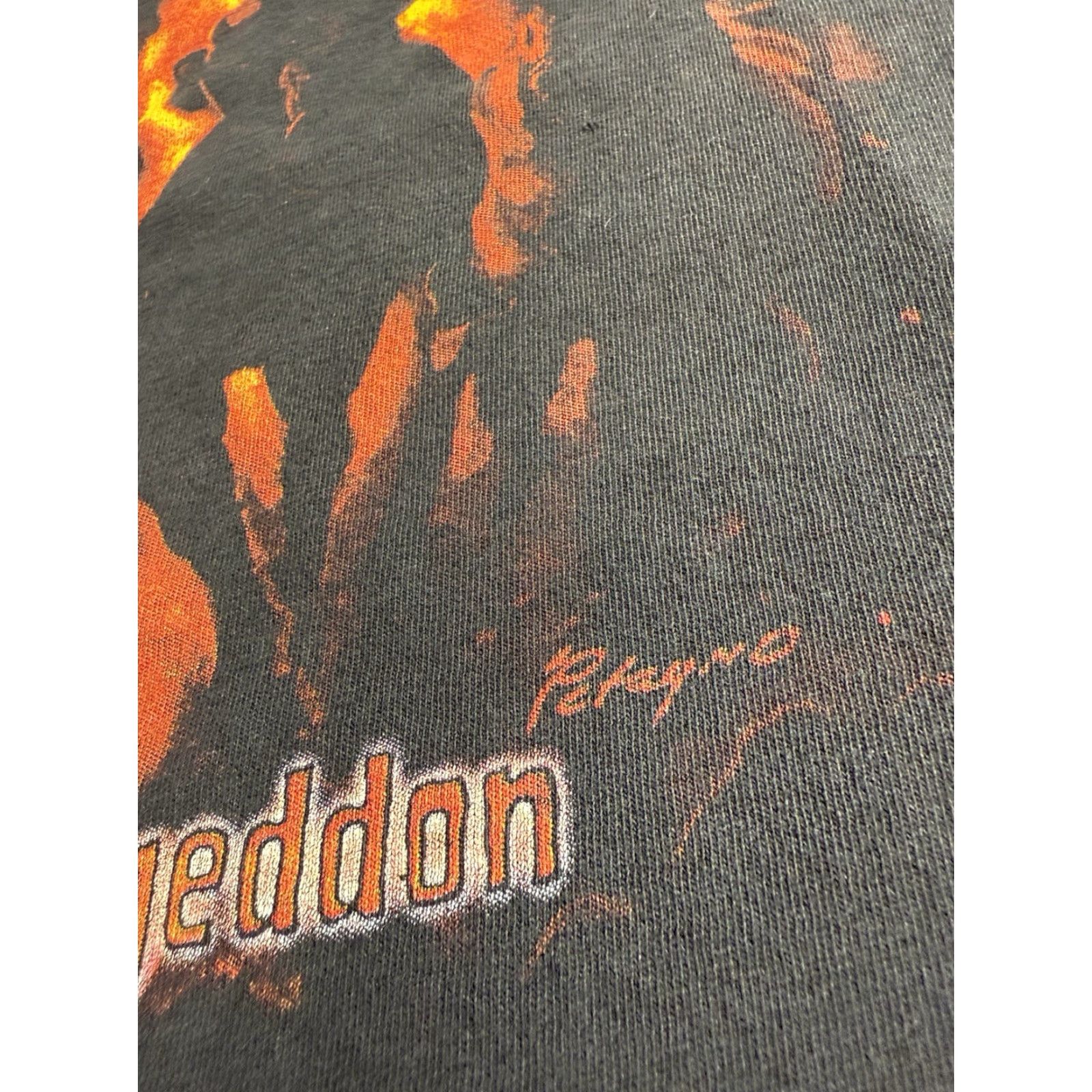 Delta VINTAGE Krisium Conquerors of Armageddon T-Shirt XL Black Death Metal Band Graphic Tee Mens Size US XL / EU 56 / 4 - 5 Thumbnail