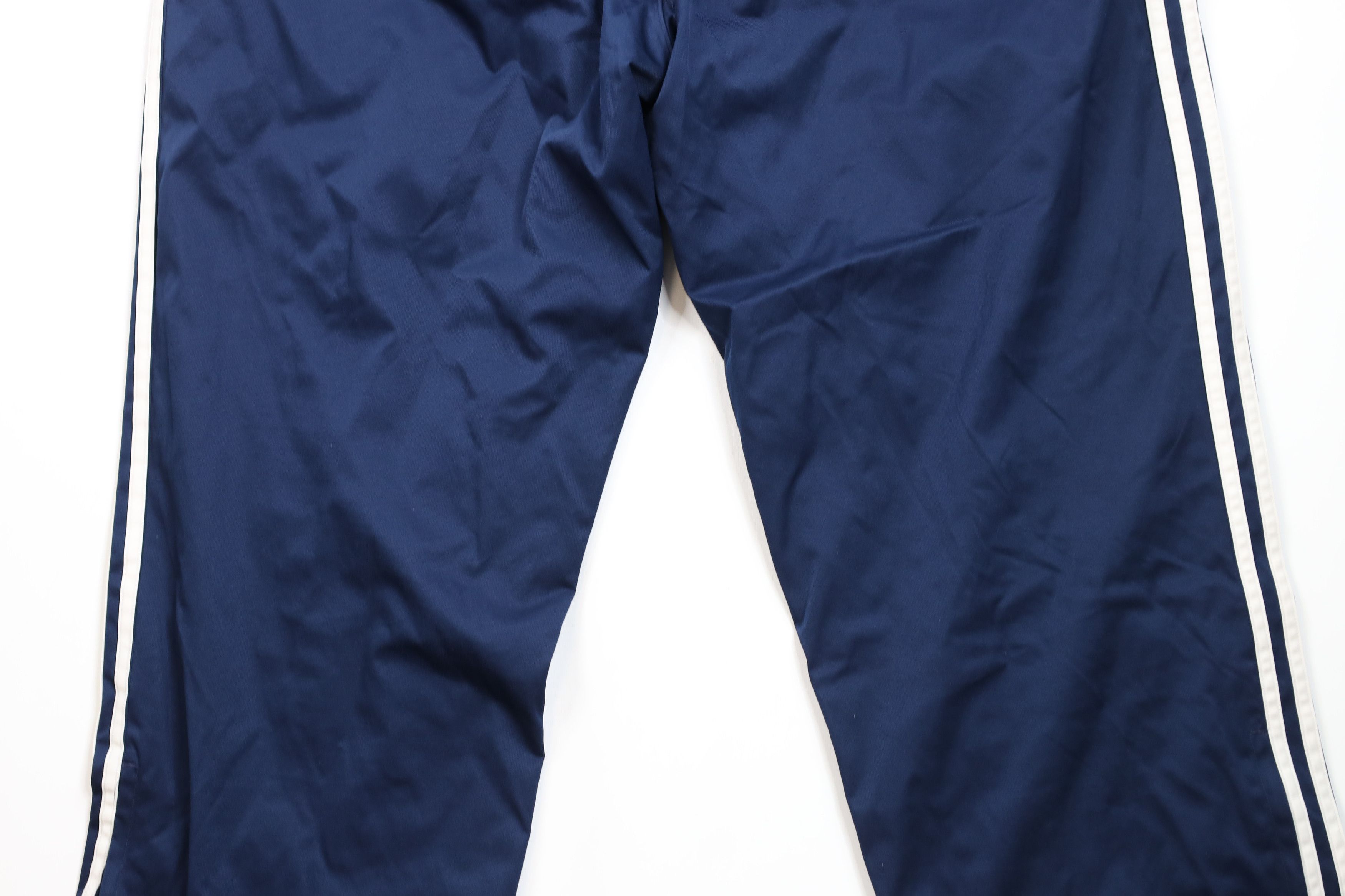 Adidas × Vintage Vintage Adidas Striped Lined Wide Leg Windbreaker Rain Pants Size US 40 / EU 56 - 11 Thumbnail