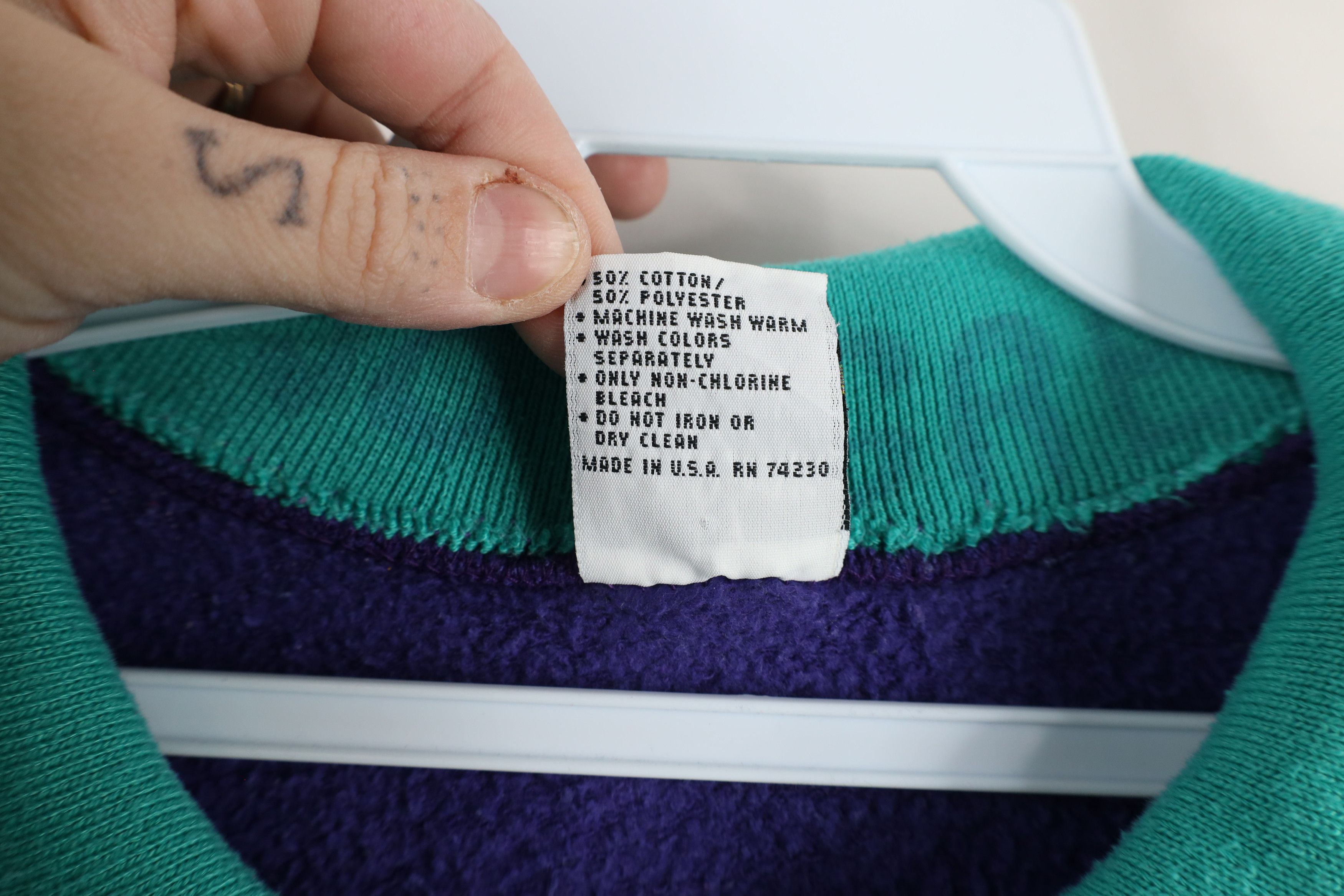 Vintage Vintage 90s Streetwear Farmhouse Collared Sweatshirt USA Size XXL / US 16-18 / IT 52-54 - 10 Thumbnail