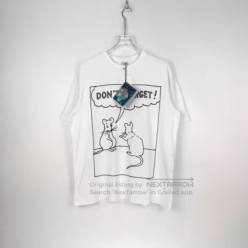 Loewe Loewe White Classic Embroidered Logo Moomin Pattern Short Size XS / US 0-2 / IT 36-38 - 3 Thumbnail