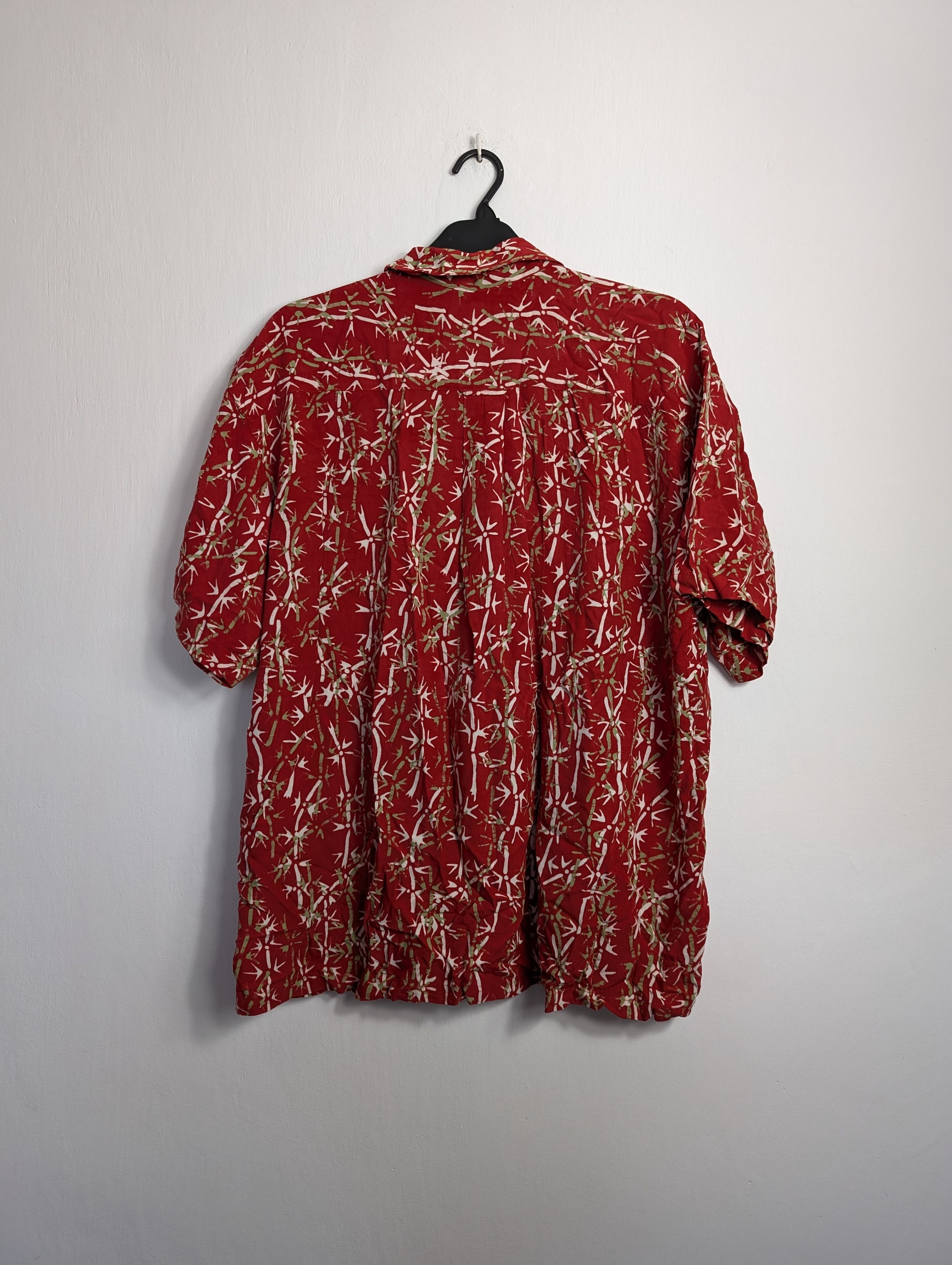 Vintage Vintage Y2K Hawaiian Shirt - Summer Floral Palm Tree Print Size US XL / EU 56 / 4 - 4 Thumbnail