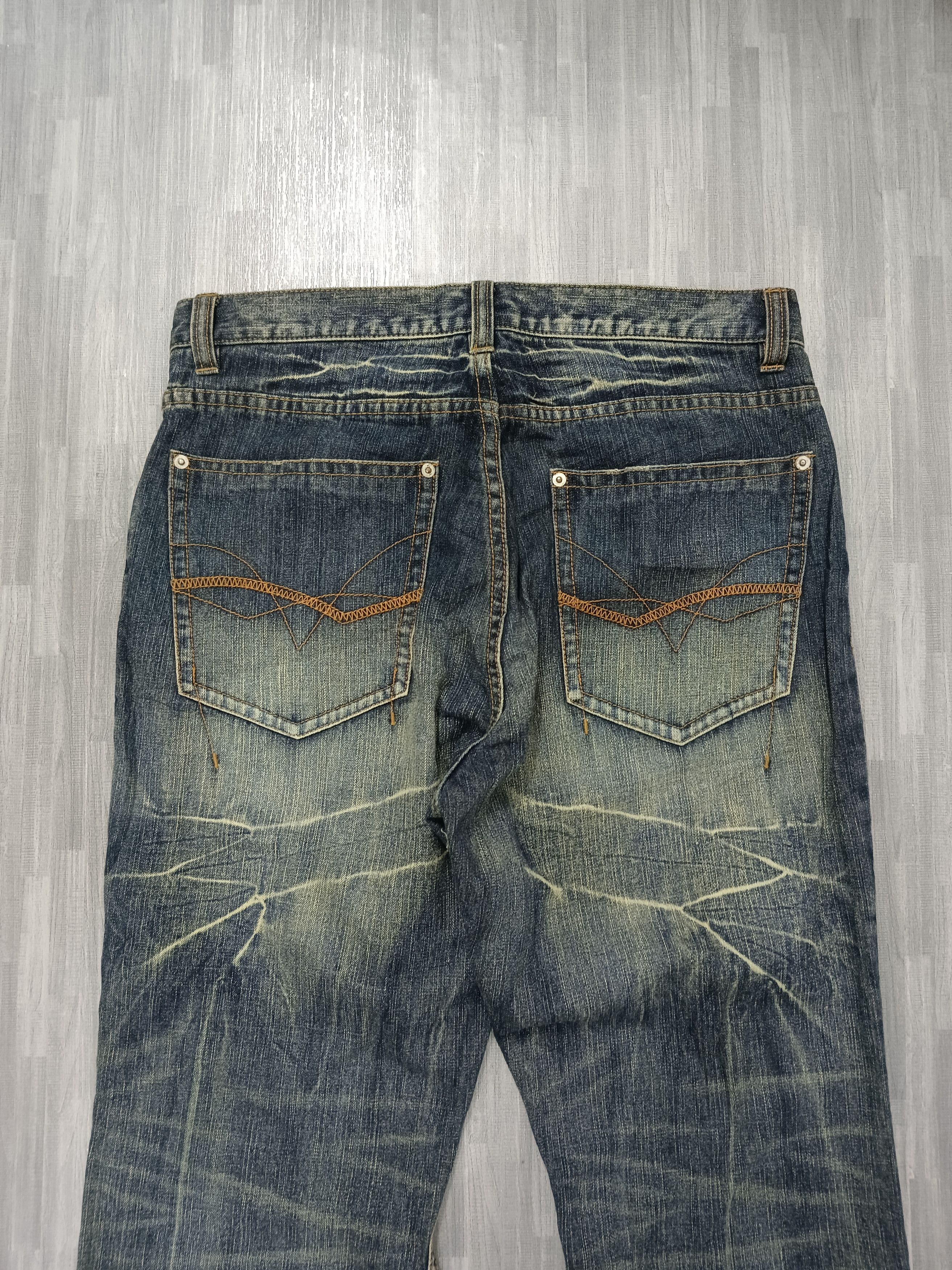 Japanese Brand FLARE TWIST SICK RUSTY HOMME DENIM PANTS Size US 33 - 5 Thumbnail