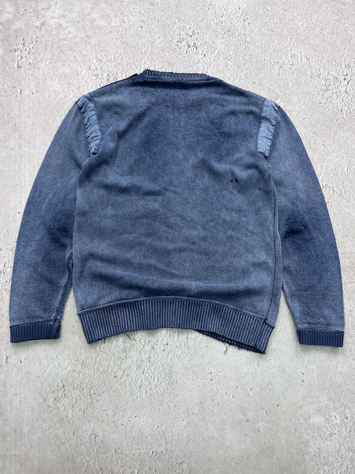 Emporio Armani × Vintage EMPORIO ARMANI 90s Slimfit Ribbed Knitted Sweater y2k Size US XL / EU 56 / 4 - 8 Thumbnail