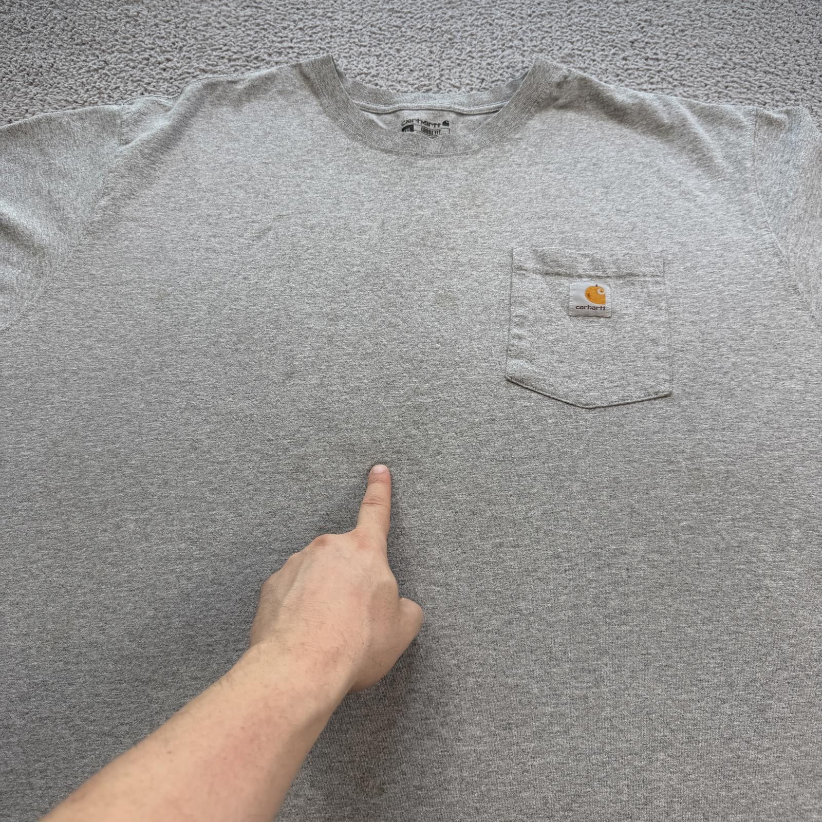 Carhartt Carhartt Loose Fit Pocket T Shirt XL Gray Work Tee Patch K87 Size US XXL / EU 58 / 5 - 6 Thumbnail