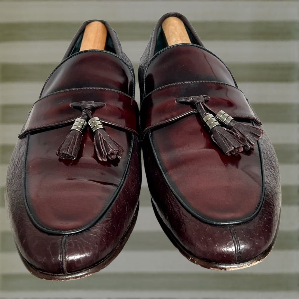 Moreschi Moreschi Loafers Men’s SZ 11 Burgundy Peccary Calfskin 41849 Size US 11 / EU 44 - 1 Thumbnail