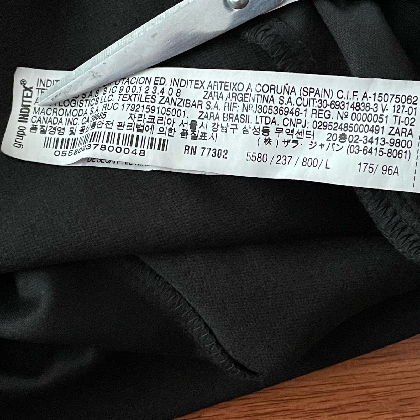 Zara Zara Crepe Sheath Dress Cross Over Neck Wide Straps Black L Size L / US 10 / IT 46 - 7 Thumbnail