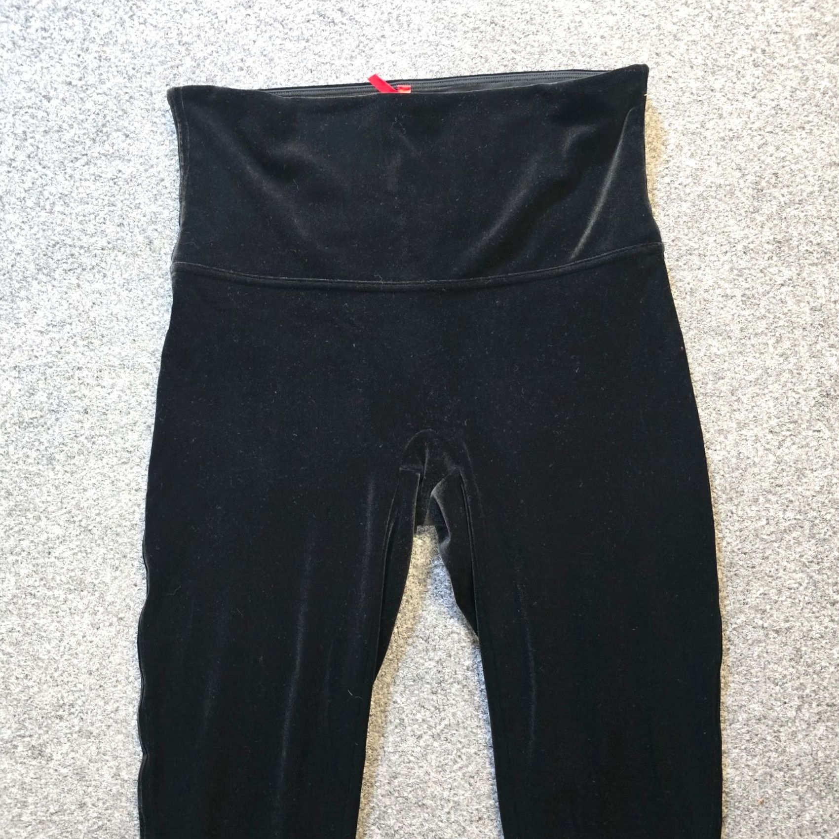 Spanx Spanx Pants Women XL Black Skinny Velour Stretch Leggings Casual Holiday Size 40" / US 18 - 2 Thumbnail