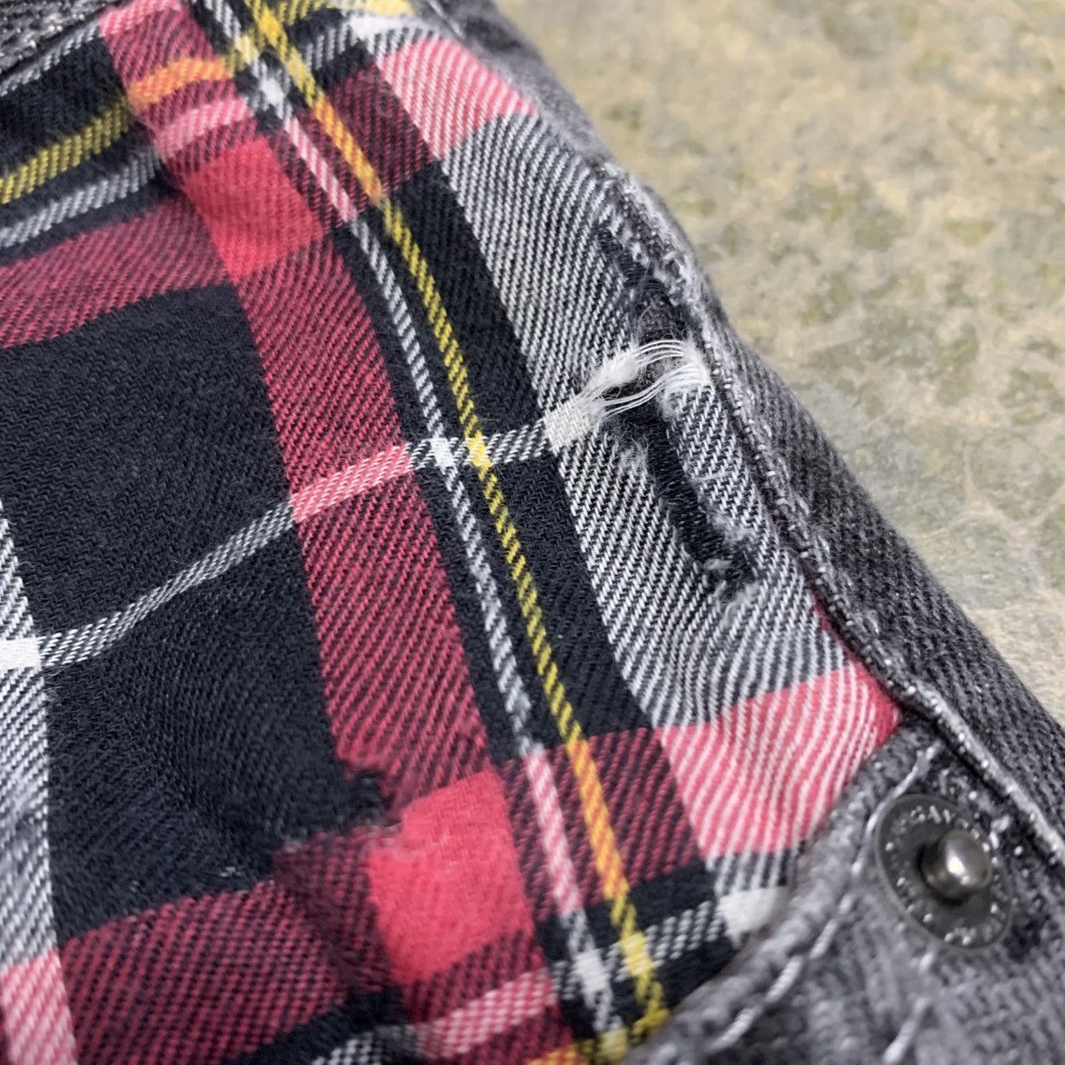 Japanese Brand 🖤 STIMULATOR Distressed Black Washed Jeans Size US 32 / EU 48 - 11 Thumbnail