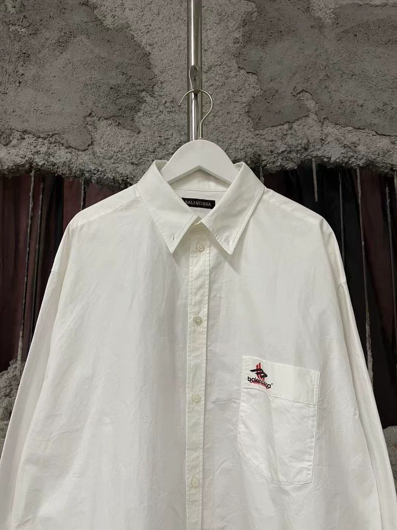 Balenciaga Balenciaga White Long Sleeve Shirt-2506 Size US M / EU 48-50 / 2 - 4 Thumbnail