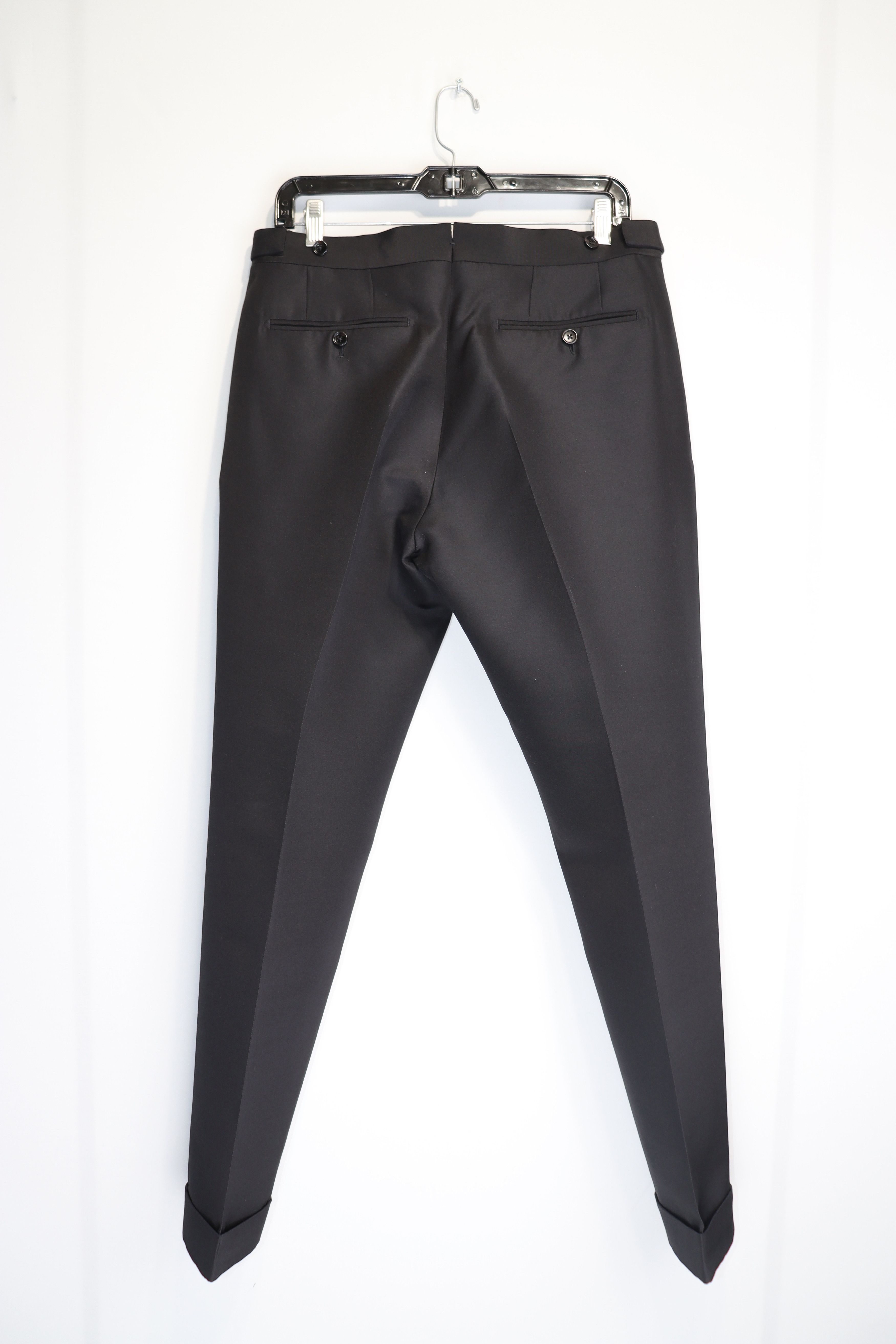 Tom Ford o1rshd1 Belted Formal Slacks / Trousers in Black Size US 30 / EU 46 - 8 Thumbnail
