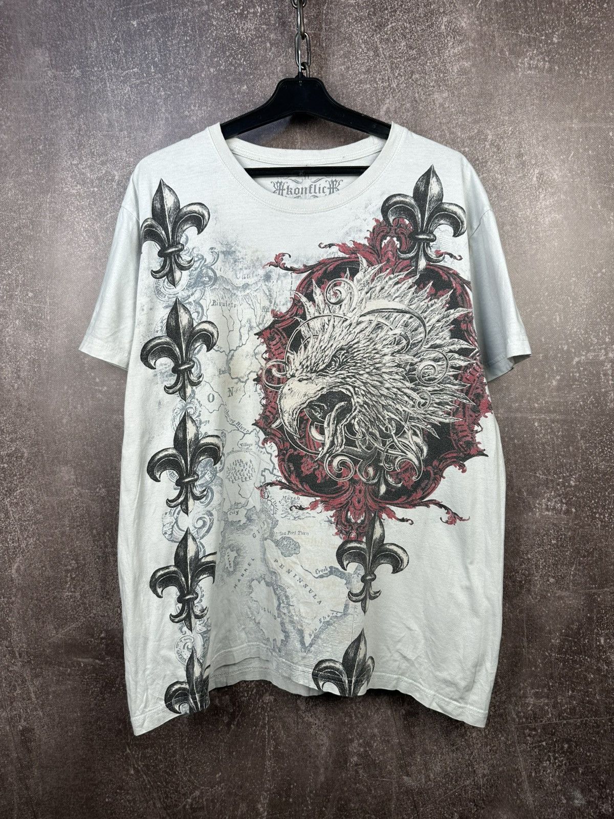 Affliction Vintage Y2K All Over Affliction Graphic Tee Size US L / EU 52-54 / 3 - 2 Thumbnail