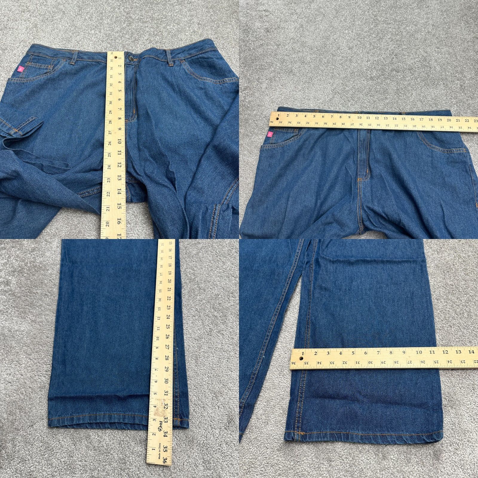 Vintage Woman Within Jeans Women 22 Tall Blue Denim Straight 5-Pocket High Rise Cotton Womens Size 40" / US 18 - 8 Thumbnail
