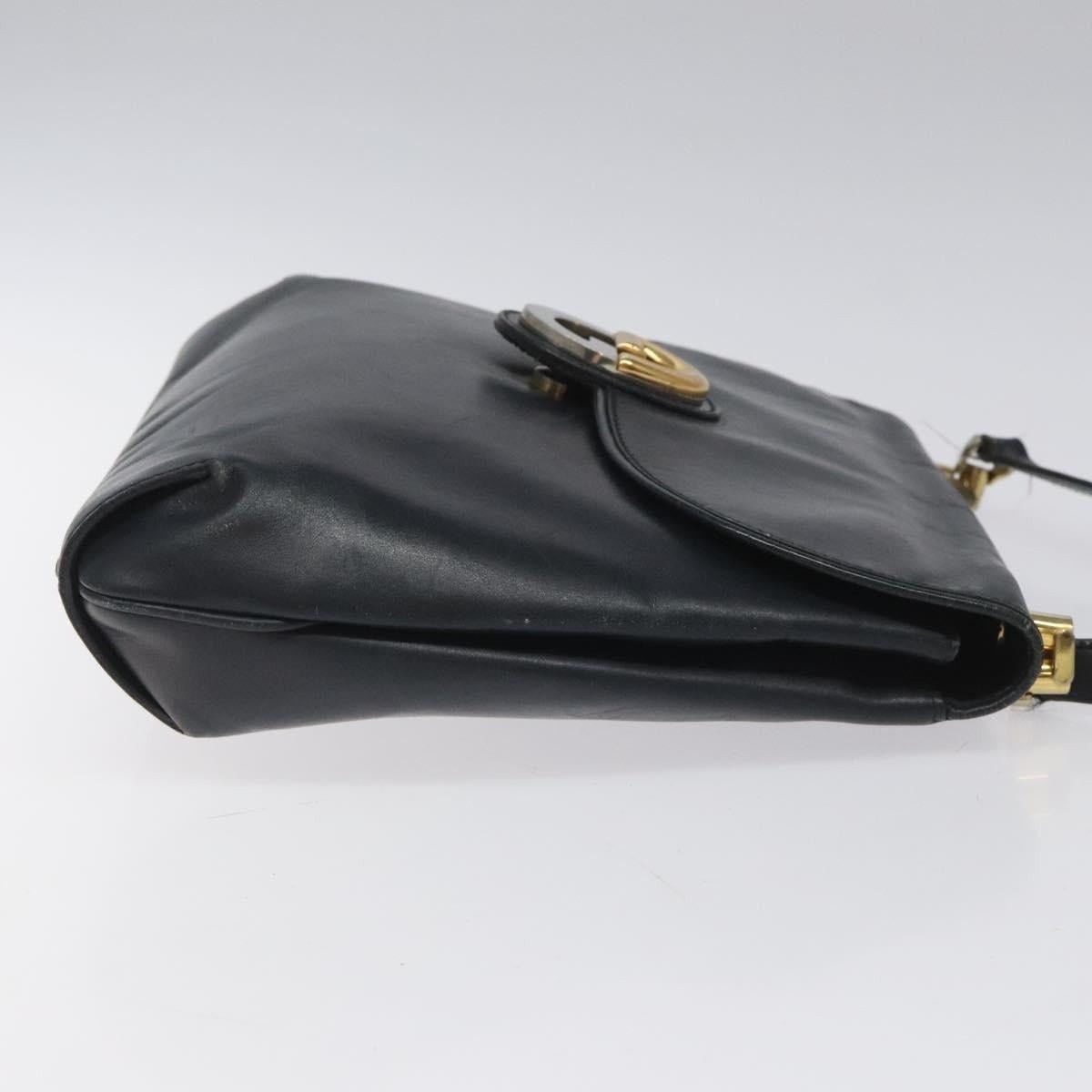 Gucci Gucci Leather Shoulder Bag Navy Size ONE SIZE - 10 Thumbnail