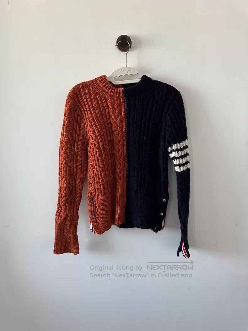 Thom Browne Thom Browne Colorblocked Knit Sweater Size US S / EU 44-46 / 1 - 1 Thumbnail