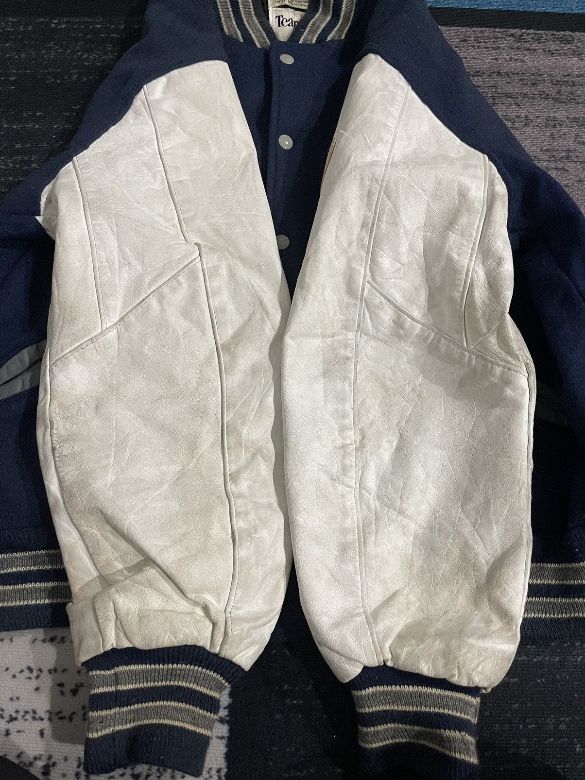 NFL Vintage Delong Nfl Cowboys Varsity Jacket Size US XL / EU 56 / 4 - 13 Thumbnail