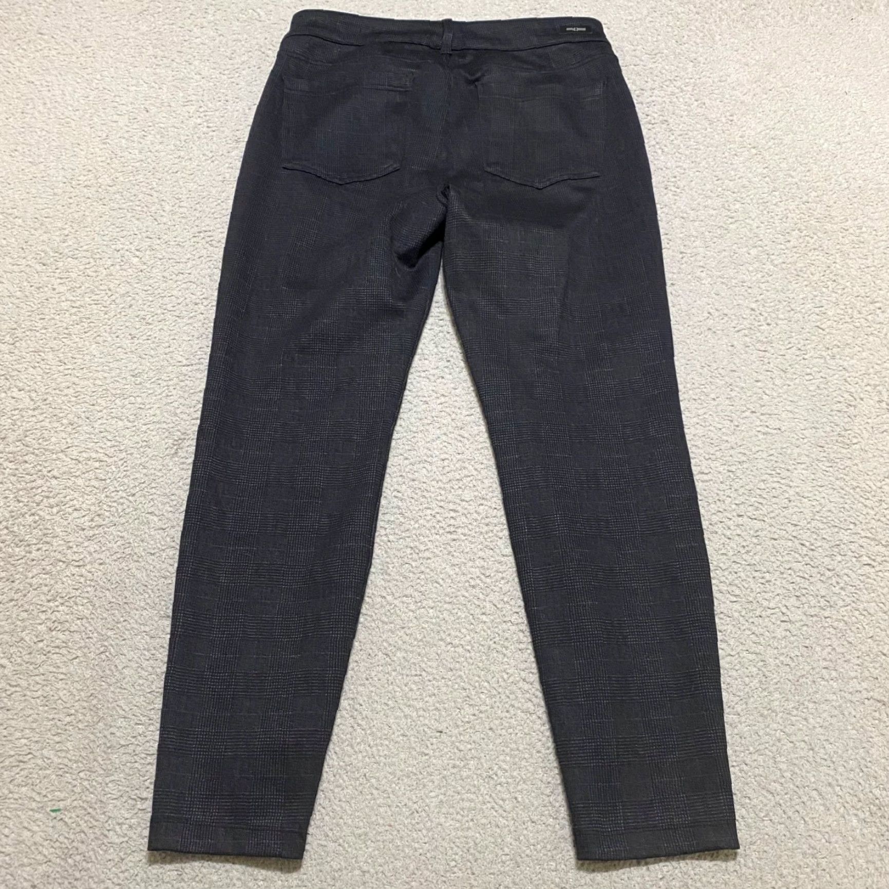 Vintage Liverpool Jeans Liverpool 10P Pants Black Plaid Mid Rise Skinny Ankle Petite Womens Size 29" - 2 Thumbnail