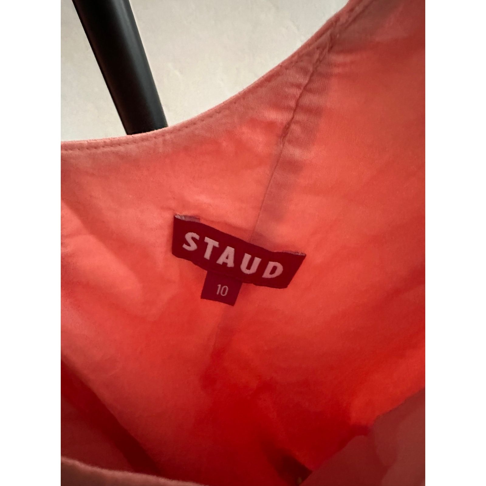 Staud STAUD Mini Wells Dress Grapefruit 10 Size L / US 10 / IT 46 - 4 Thumbnail
