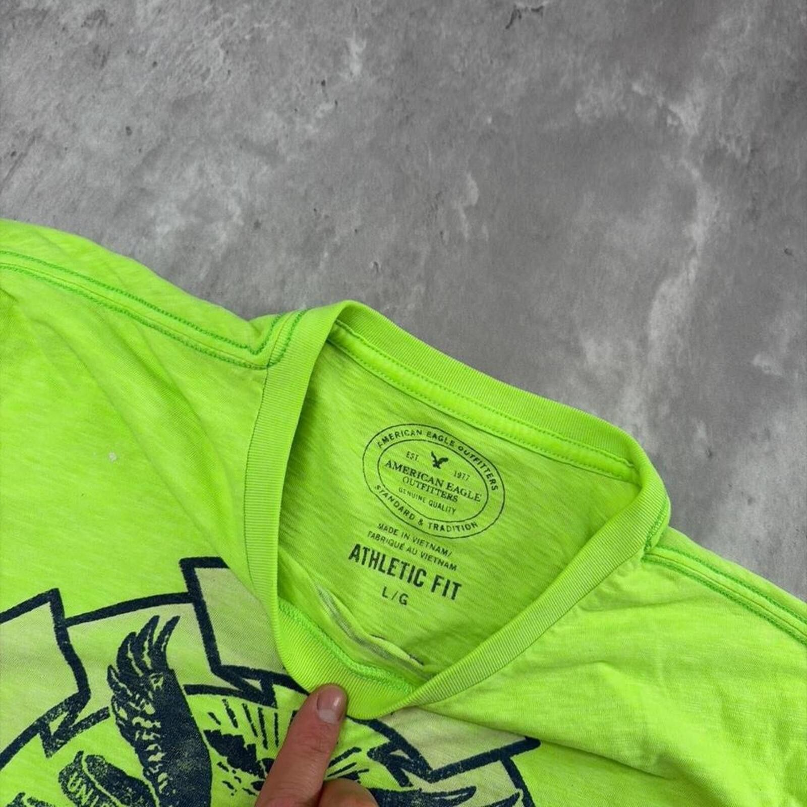 American Eagle Outfitters Y2K Yellow American Eagle Grunge Skater Gothic T-Shirt Size US L / EU 52-54 / 3 - 5 Thumbnail