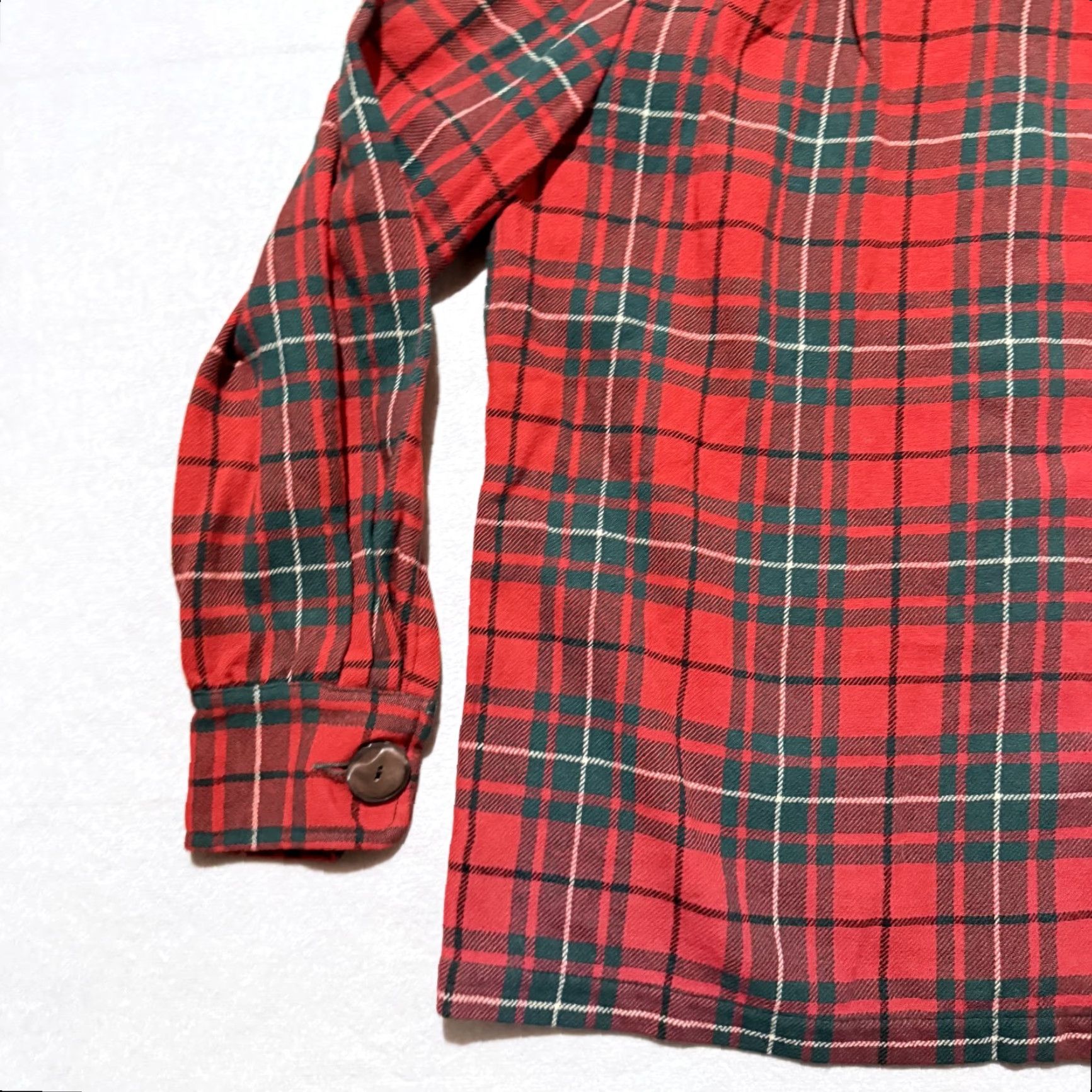 Pendleton Vintage Pendleton 49er Jacket Womens Red/Green Plaid Wool Pockets Button Blazer Medium Size M / US 6-8 / IT 42-44 - 7 Thumbnail
