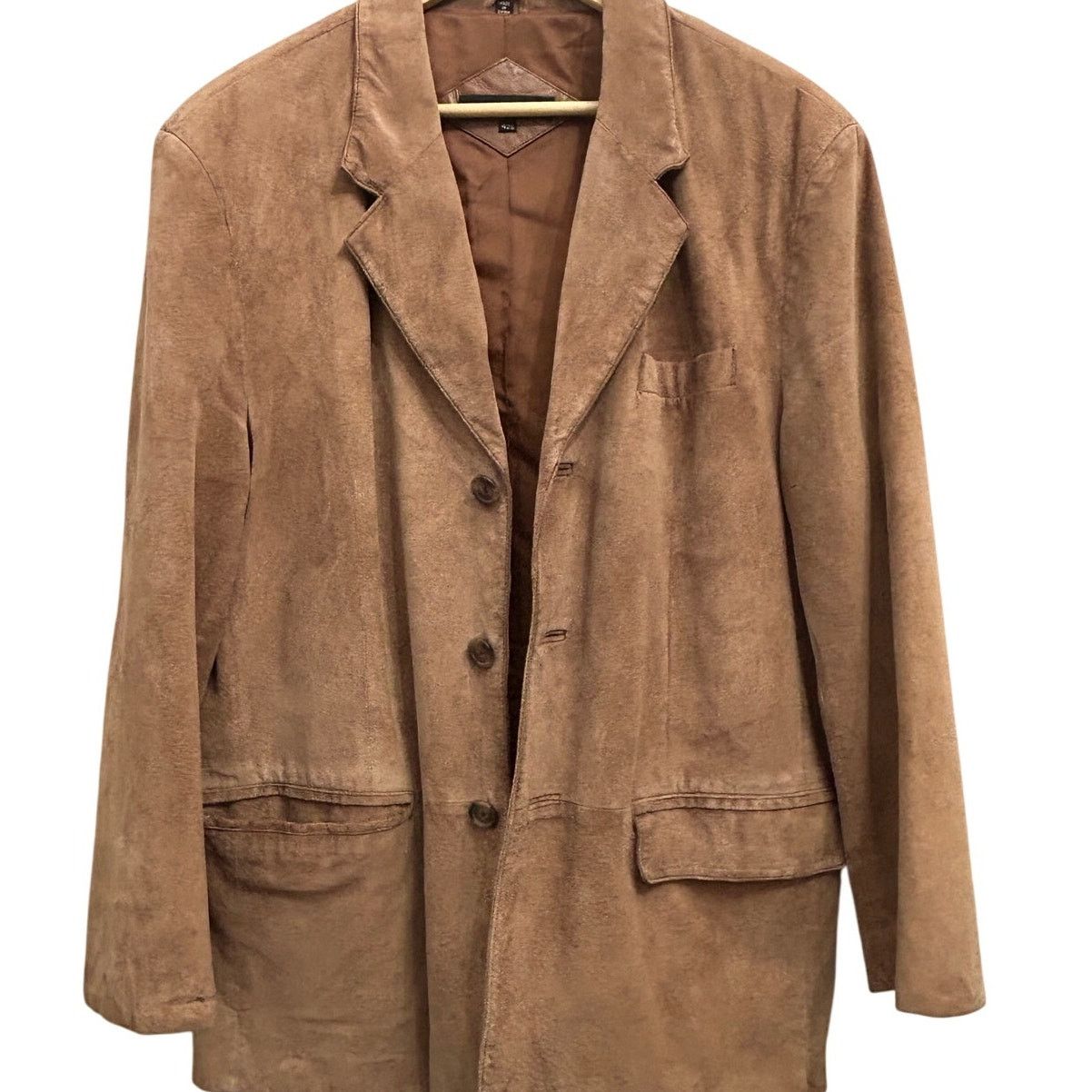 Jones New York Jones New York Blazer Men 42S Camel Brown Leather Suede Size US S / EU 44-46 / 1 - 1 Thumbnail