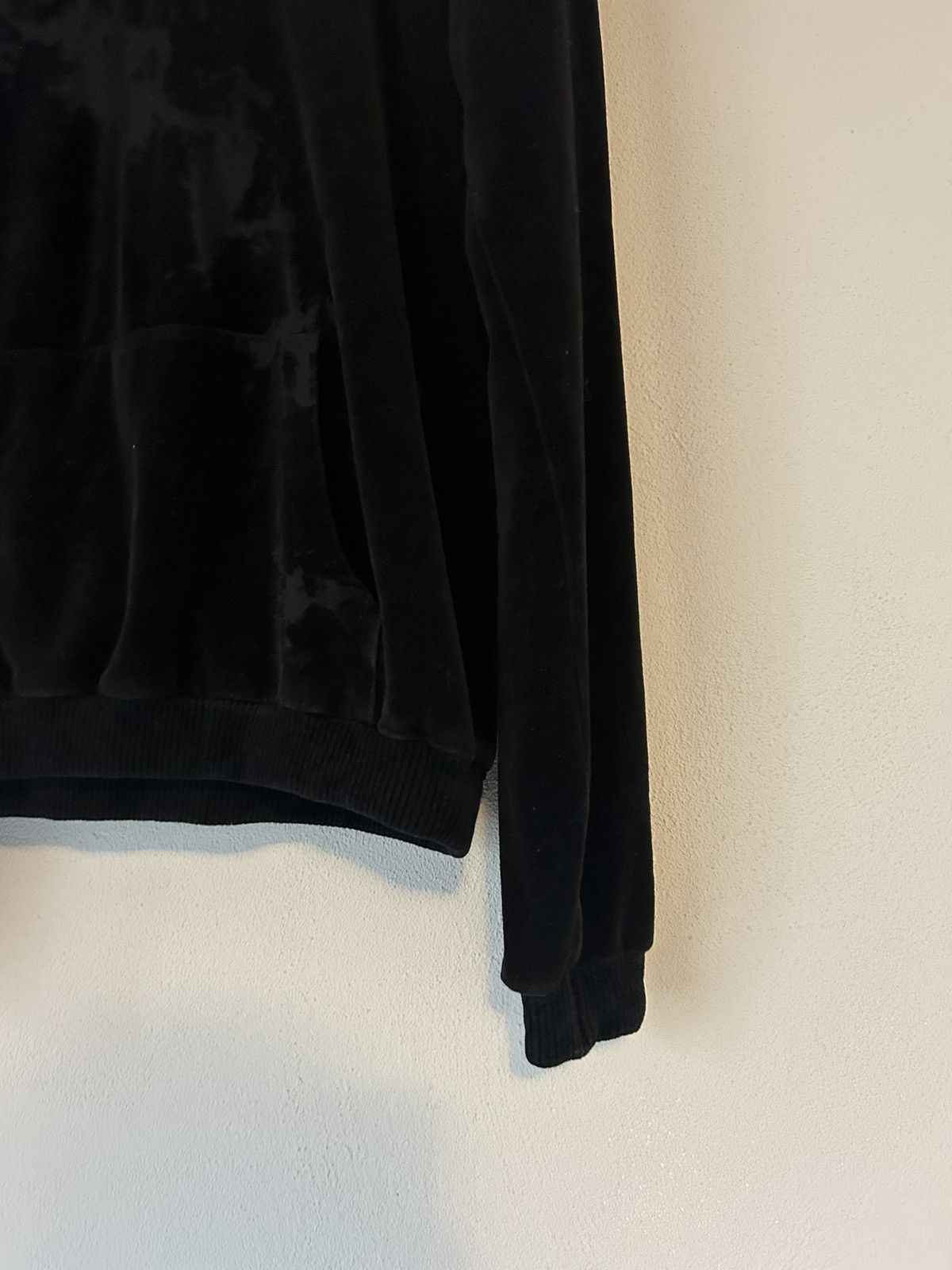 Saint Laurent Paris Distressed Velvet Hoodie Size US L / EU 52-54 / 3 - 6 Thumbnail