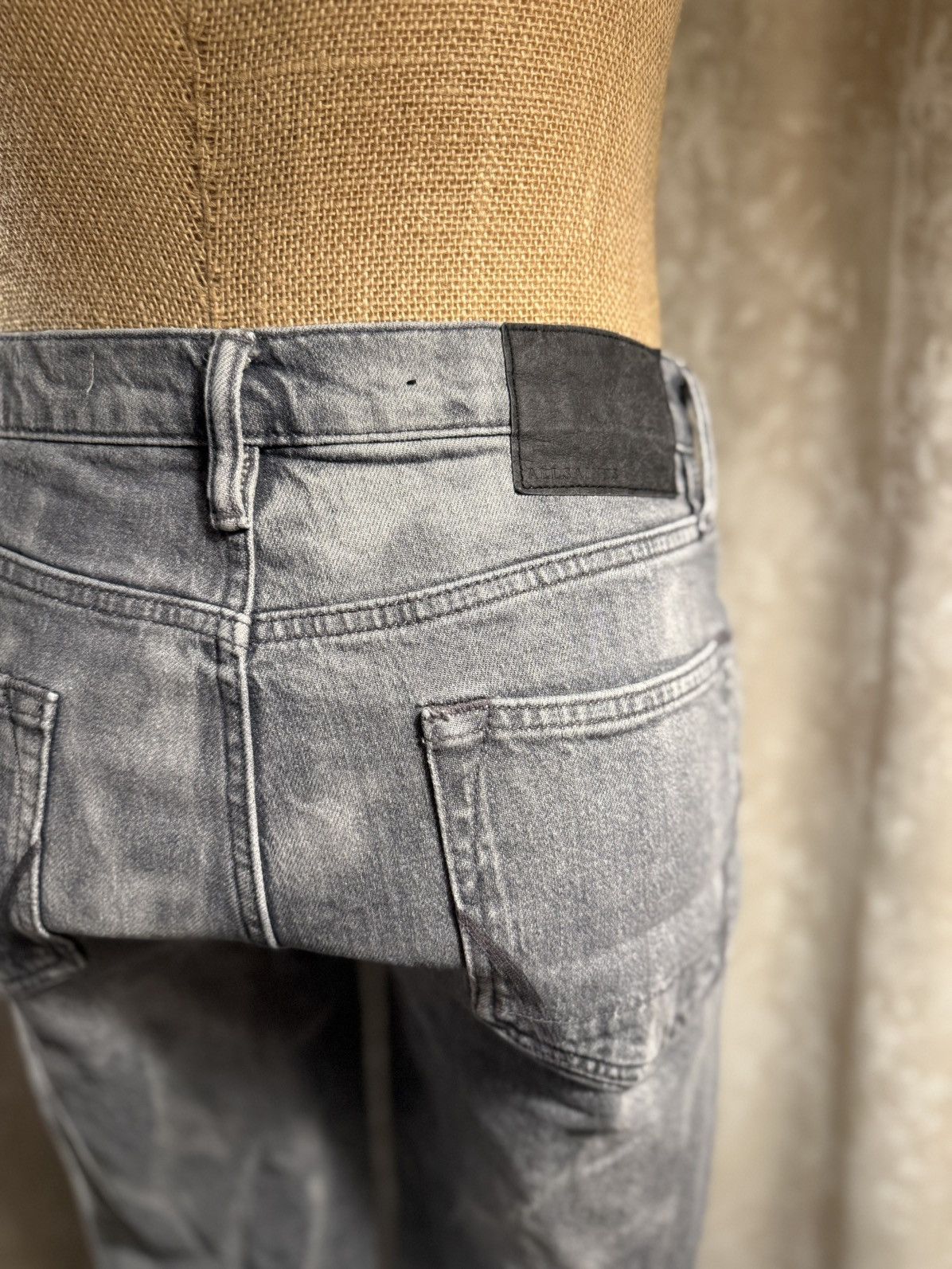 Allsaints AllSaints Dean Jeans - W30 | Faded Grey Straight Leg Denim Size US 30 / EU 46 - 6 Thumbnail