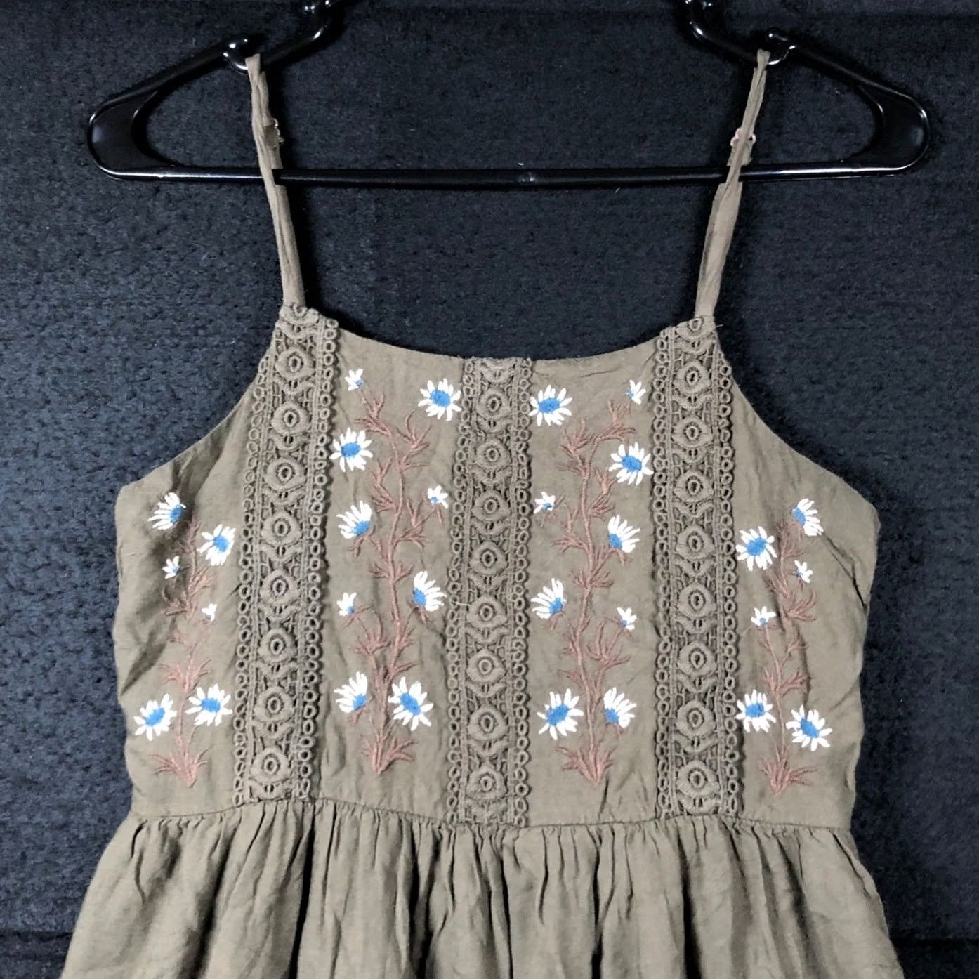 Vintage Patrons Of Peace Dress Womens Forest Green Floral Lined Sleeveless Small Midi Dress Russ Size S / US 4 / IT 40 - 2 Thumbnail