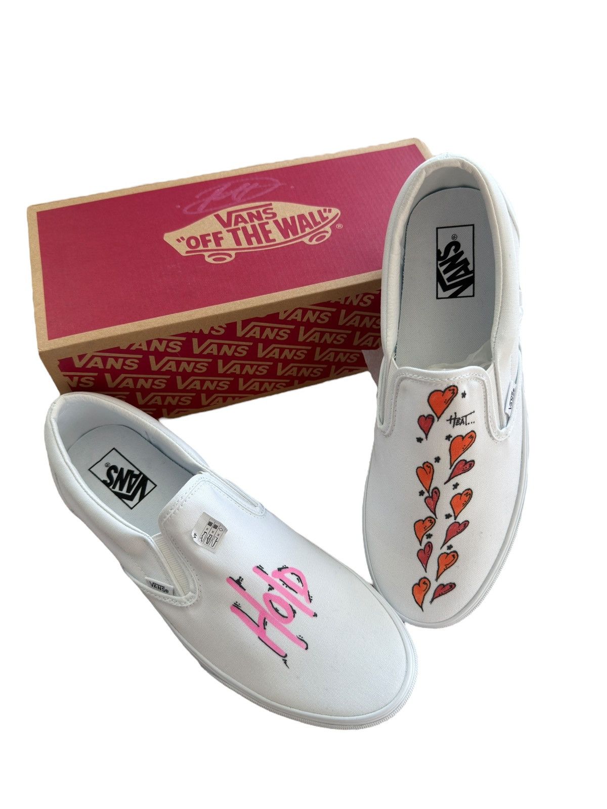 Matty Boy 1/1 Matty Boy Hand Drawn Slip-on Vans + Signed Box Size US 12 / EU 45 - 1 Thumbnail