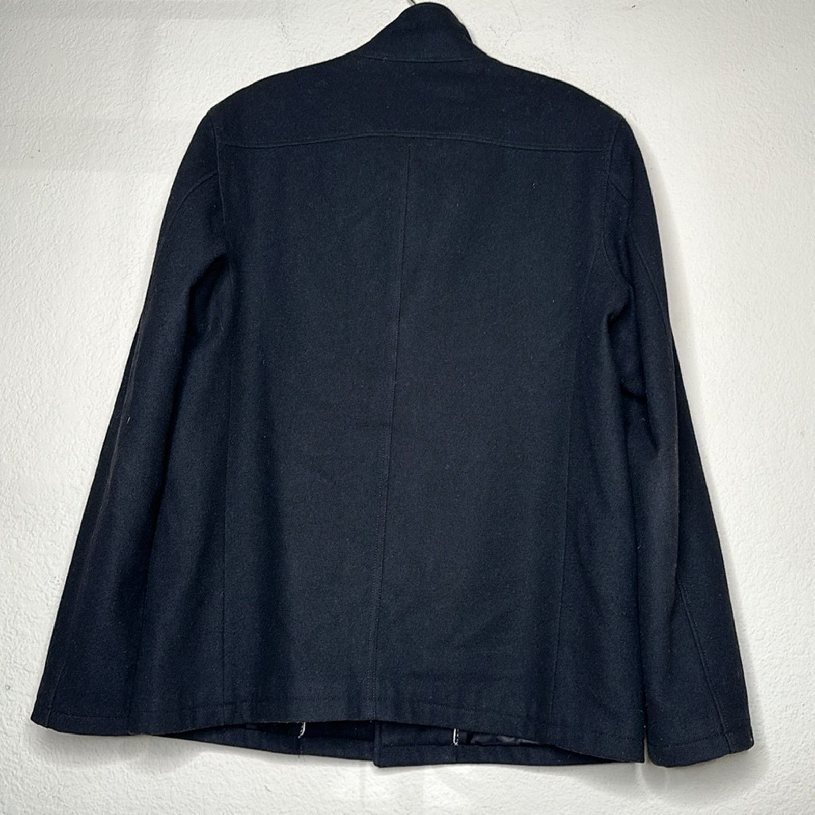 Ben Sherman Ben Sherman Wool Military Style Pea Coat Dark Gray (Black) L Size US L / EU 52-54 / 3 - 8 Thumbnail