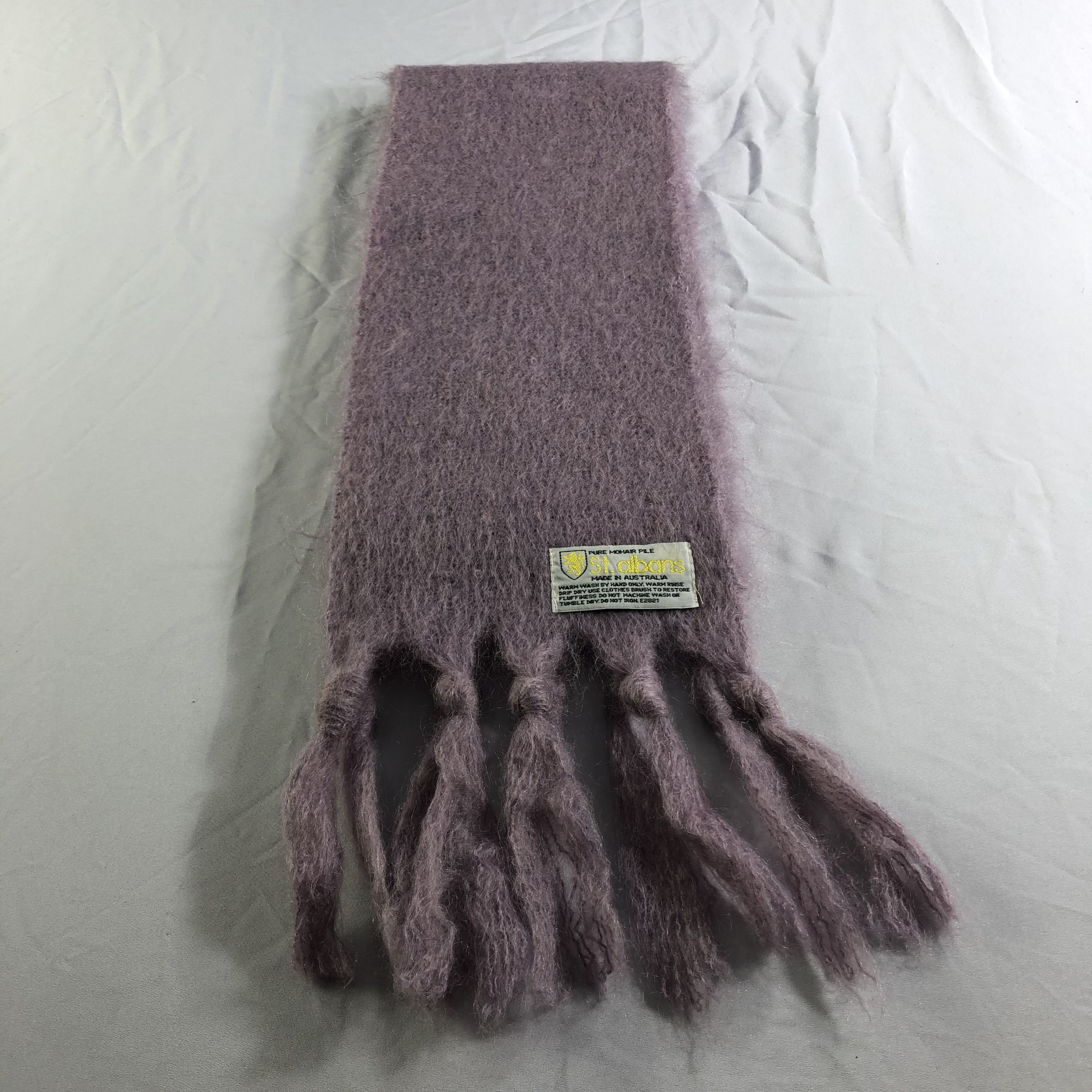 Vintage St. Albans Mohair Scarf Muffler Neckwear V2420 Size ONE SIZE - 2 Thumbnail