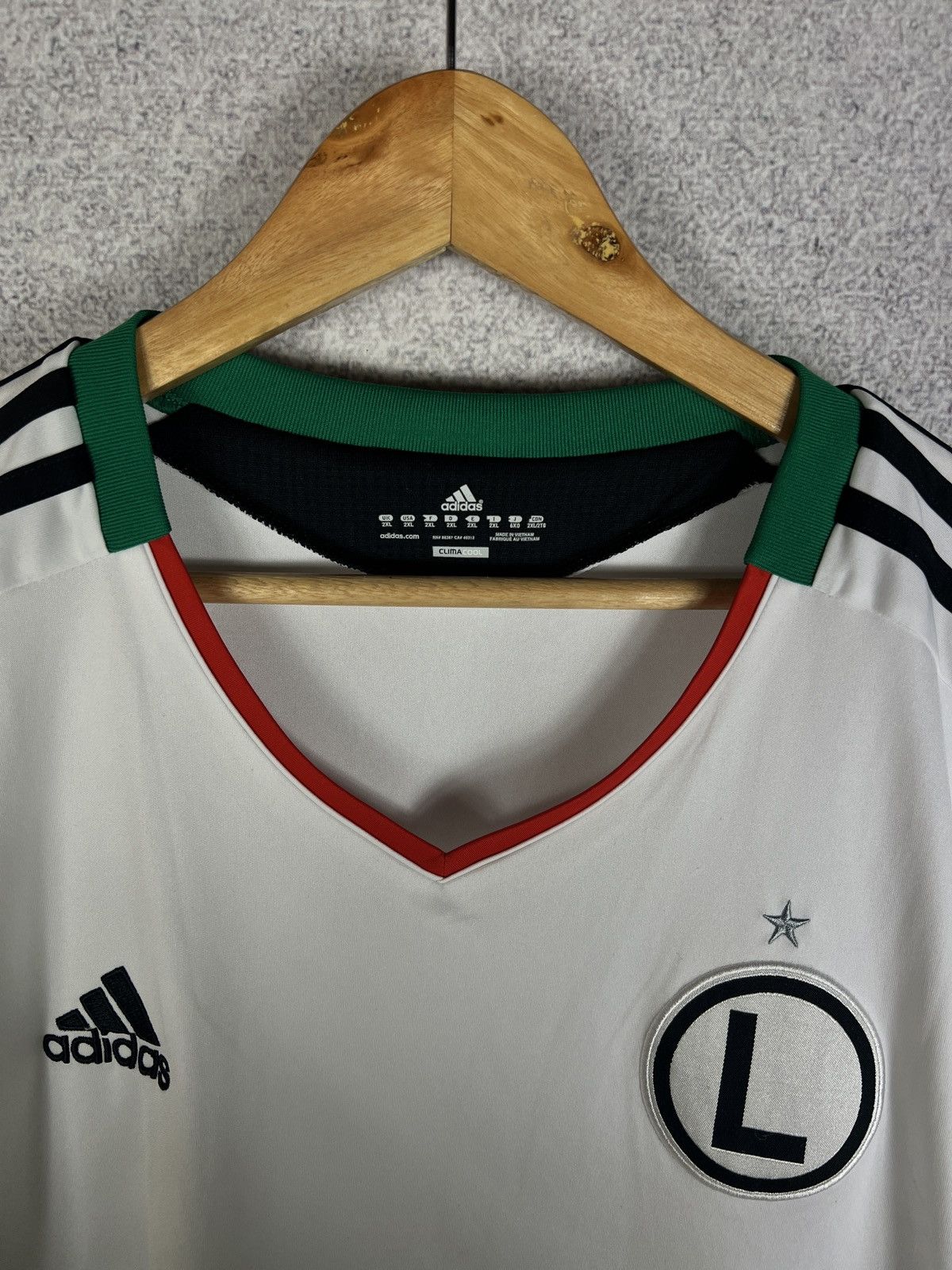 Adidas Vintage Legia Warsaw 2011 2012 Home Adidas Soccer Jersey Size US XXL / EU 58 / 5 - 2 Thumbnail