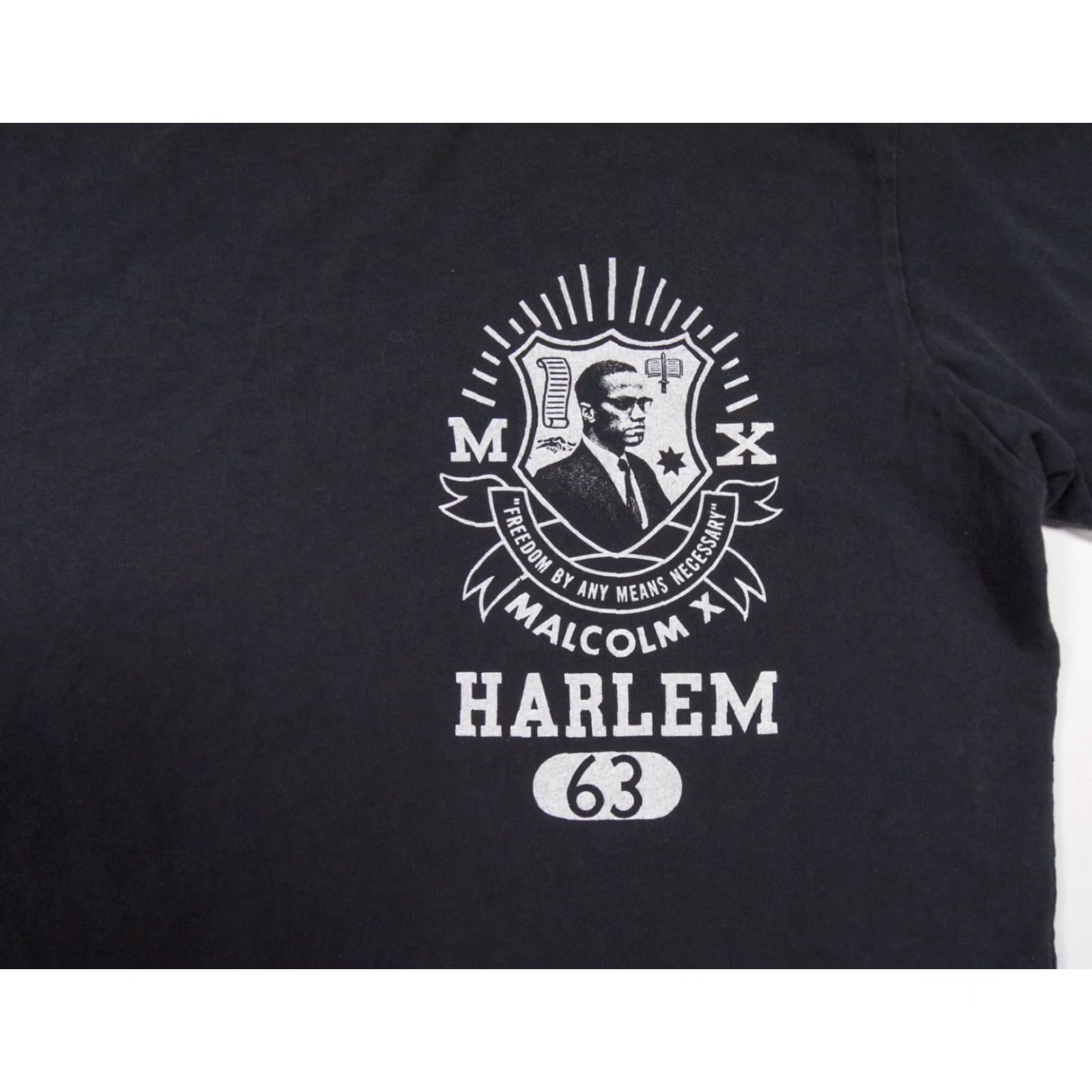 Roots Roots of Fight Malcolm X Graphic Tee Shirt Adult Medium Black Short Sleeve Mens Size US M / EU 48-50 / 2 - 2 Thumbnail
