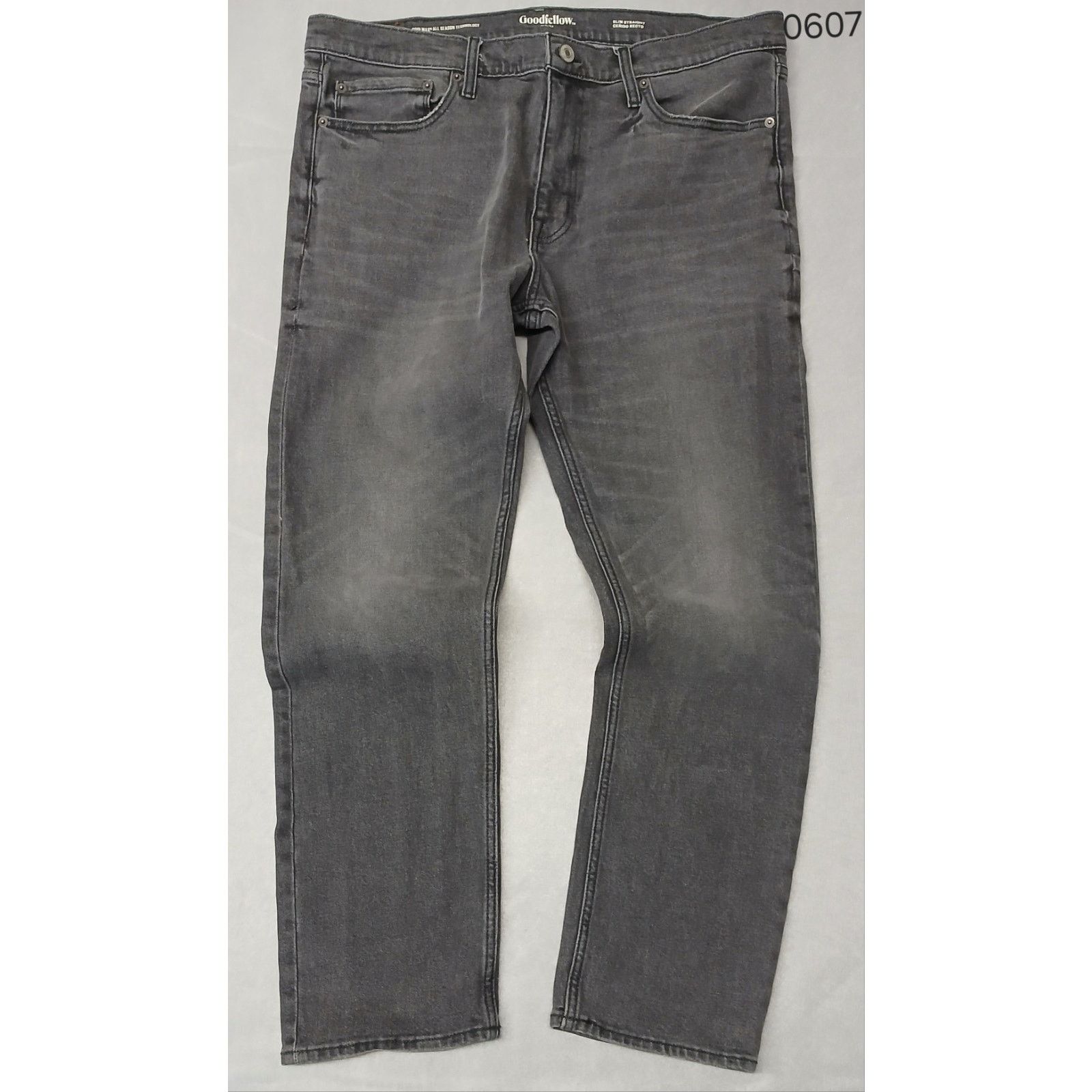 Other Goodfellow (38x32) Black Slim Straight Coolmax Chino Jeans Size US 38 / EU 54 - 1 Thumbnail