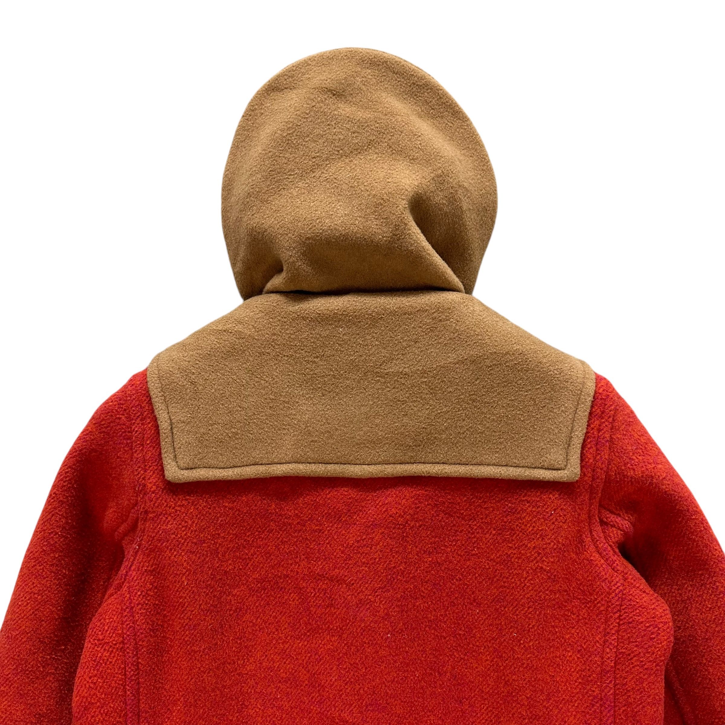 Vintage CALIBURN Made in England Orange Wool Coat Jacket #A54-1247 Size US S / EU 44-46 / 1 - 11 Thumbnail