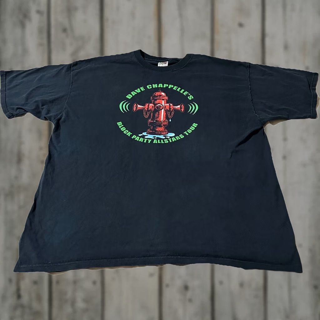 Fruit Of The Loom VINTAGE Dave Chappelle’s Block Party Allstars Comedy Tour Shirt 2XL Rare Men T-Shirt Black Fruit of the Loom Size US XXL / EU 58 / 5 - 1 Thumbnail