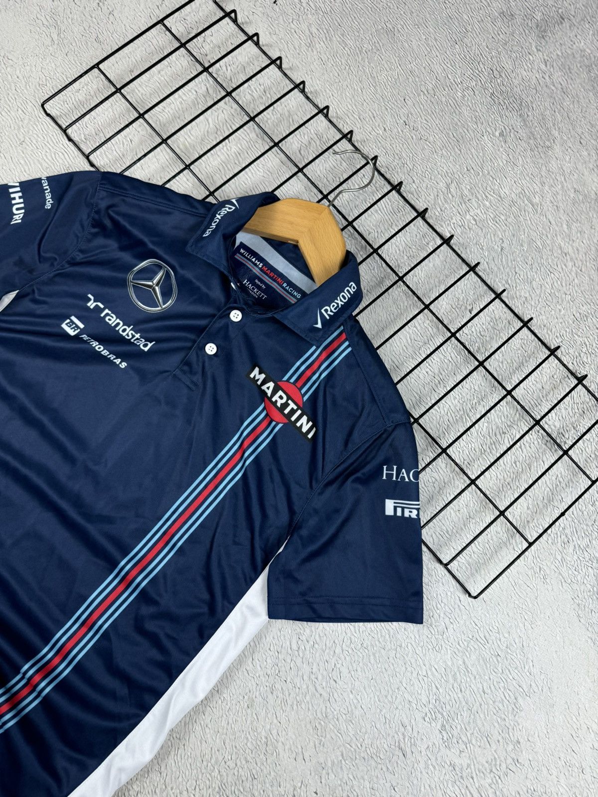 Formula 1 Williams Martini Racing Hackett Mercedes Team F-1 Blokcore Size US XS / EU 42 / 0 - 2 Thumbnail