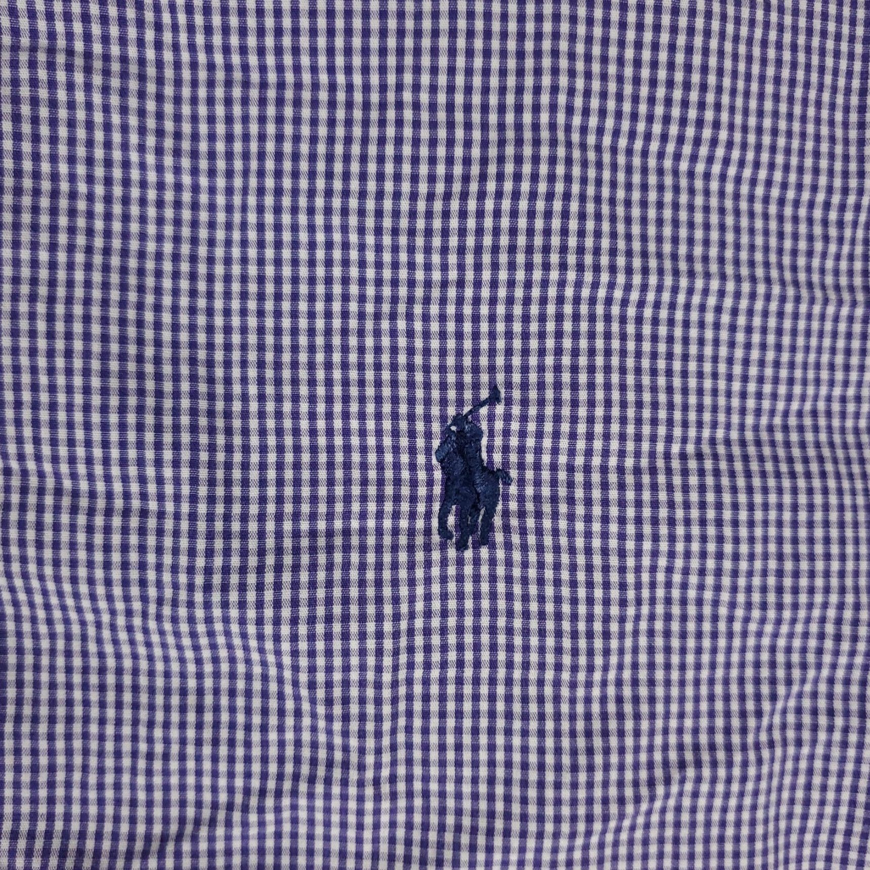 Ralph Lauren Ralph Lauren Dress Shirt Mens Size 17.5 Purple Check Long Sleeve Button-Up Size 46R - 3 Thumbnail