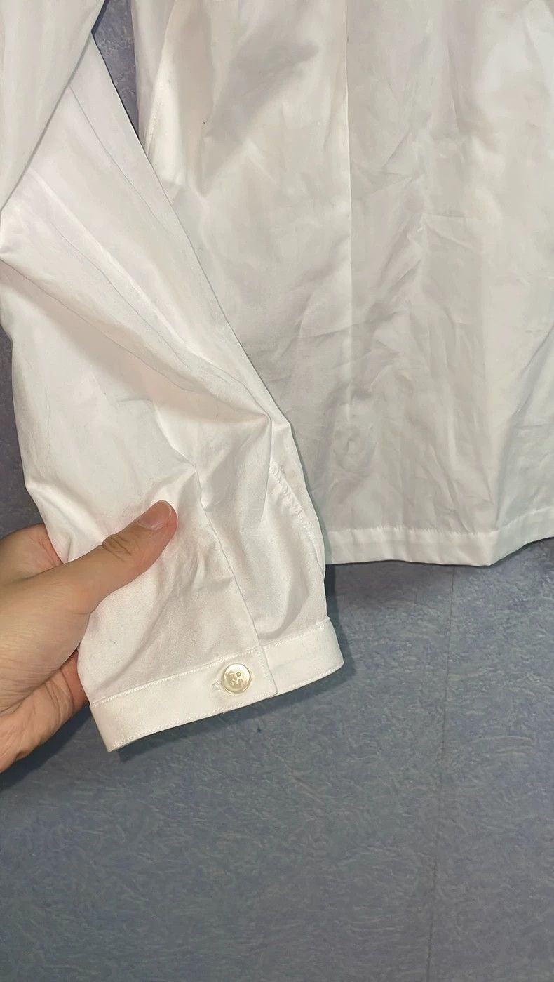 Comme des Garcons Comme Des Garcons White shirt with navy collar Size S / US 4 / IT 40 - 7 Thumbnail