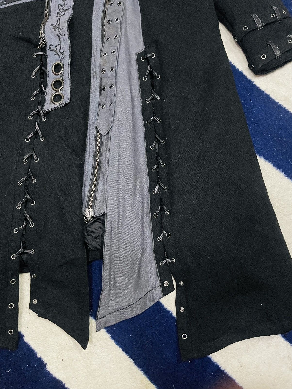 If Six Was Nine Ozz Croce Punk Gothic Long Jacket (18) Size US M / EU 48-50 / 2 - 13 Thumbnail