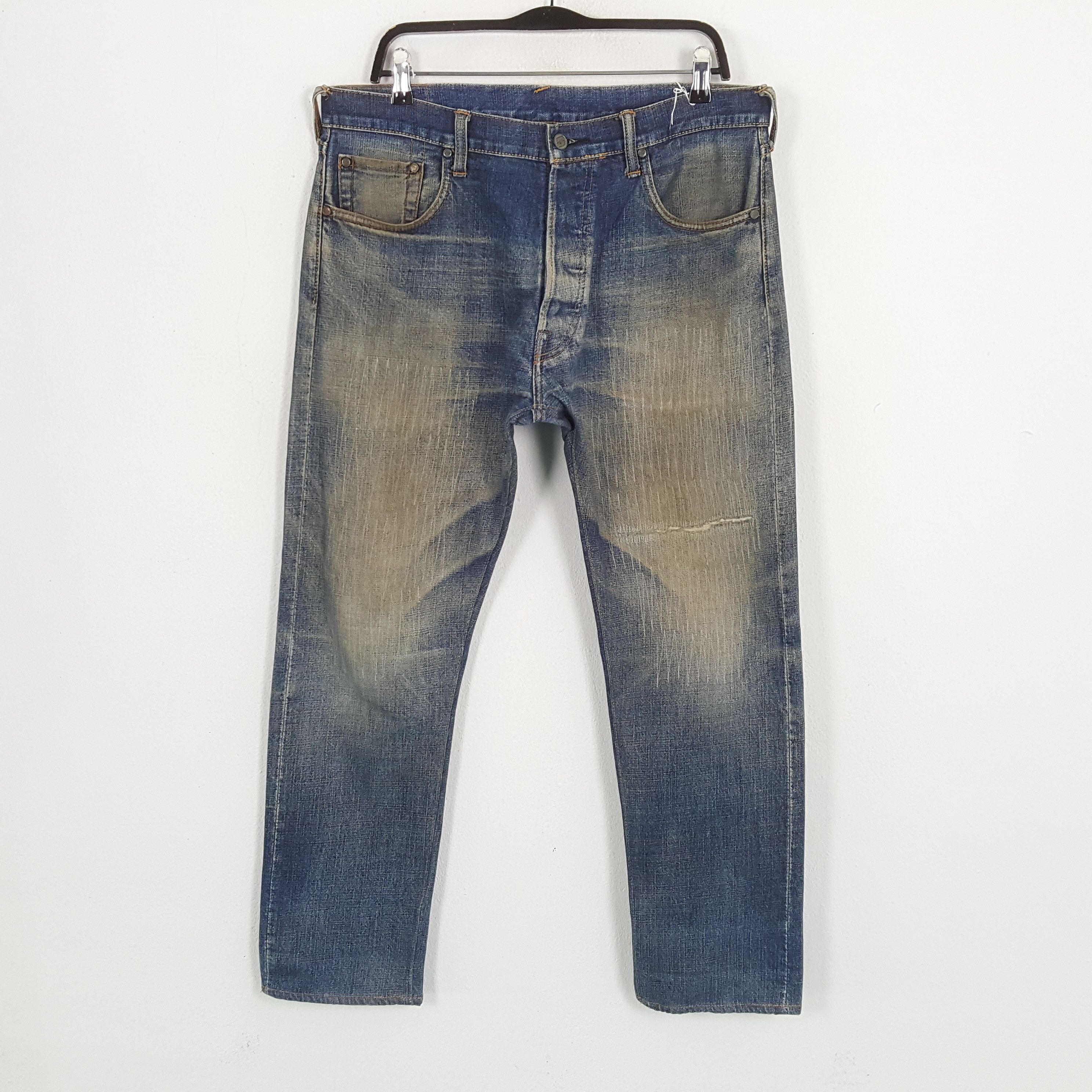 Japanese Brand × Vintage EVISU Japanese Brand Streetwear Custom Daicock Jeans Size US 35 - 4 Thumbnail