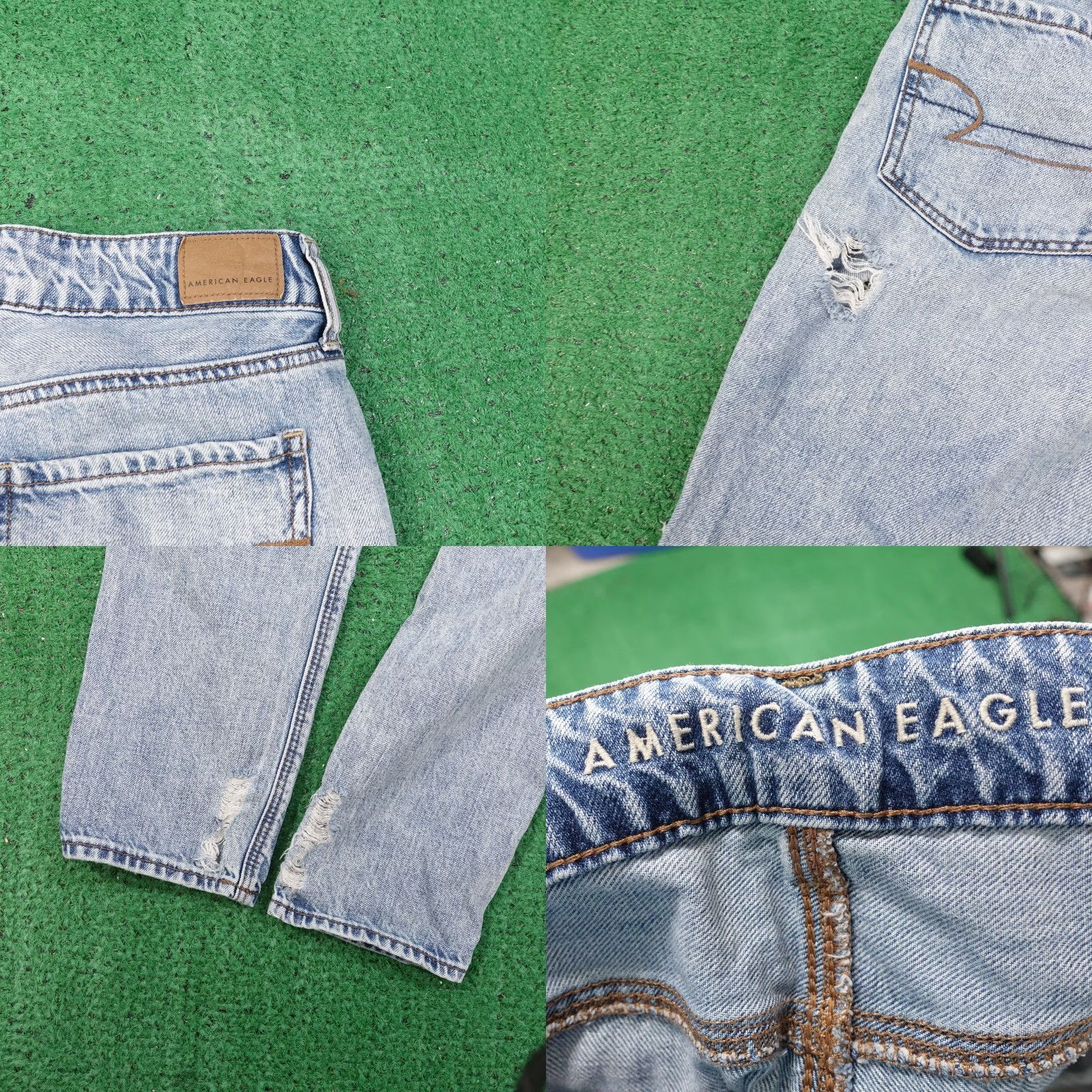 American Eagle Outfitters American Eagle Outfitters Tomgirl Jeans Regular Fit 4 Women Blue Denim Vintage-Inspired Size 27" / US 4 / IT 40 - 8 Thumbnail