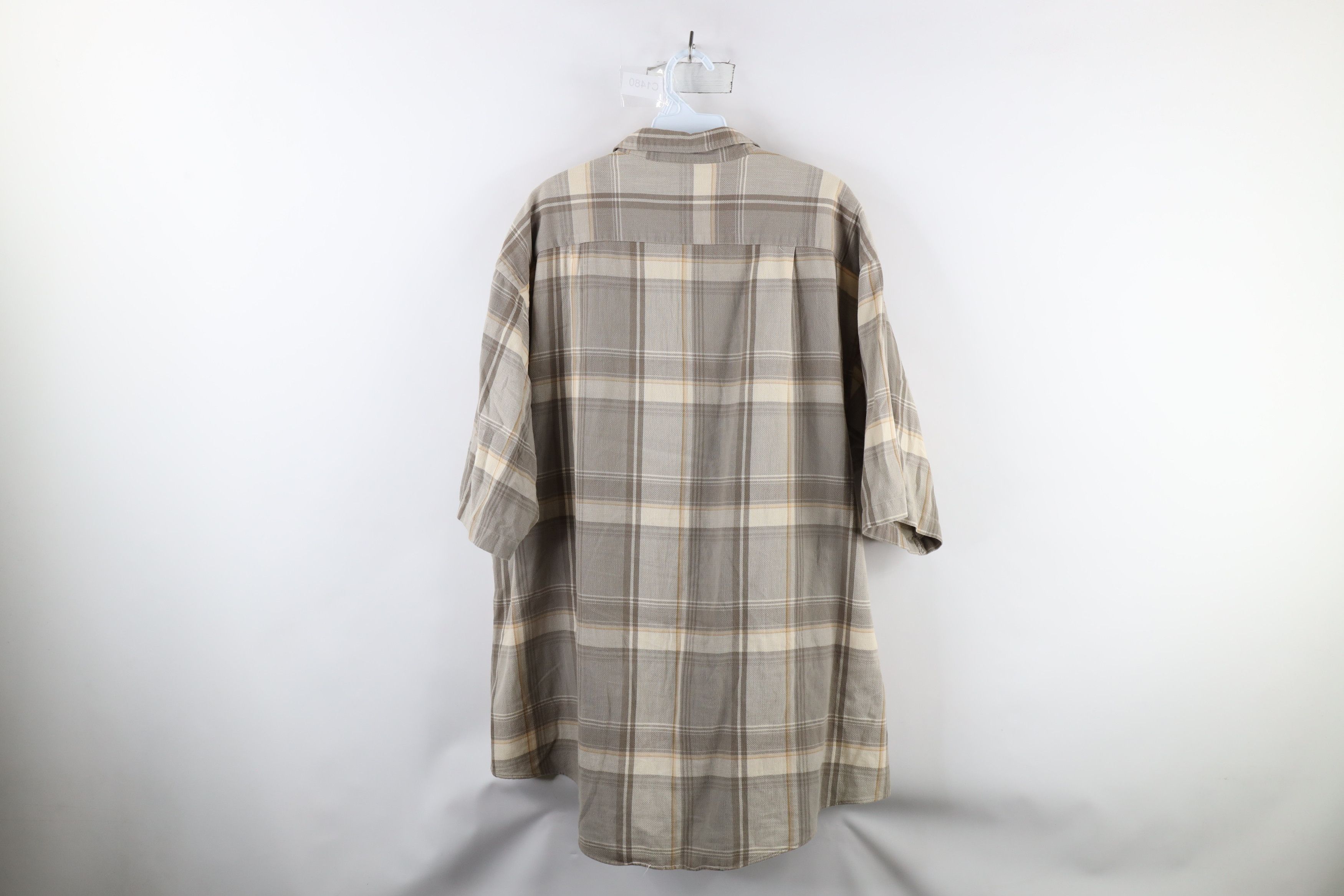 Nautica × Vintage Vintage 90s Nautica Fit Short Sleeve Collared Button Shirt Size US XL / EU 56 / 4 - 10 Thumbnail