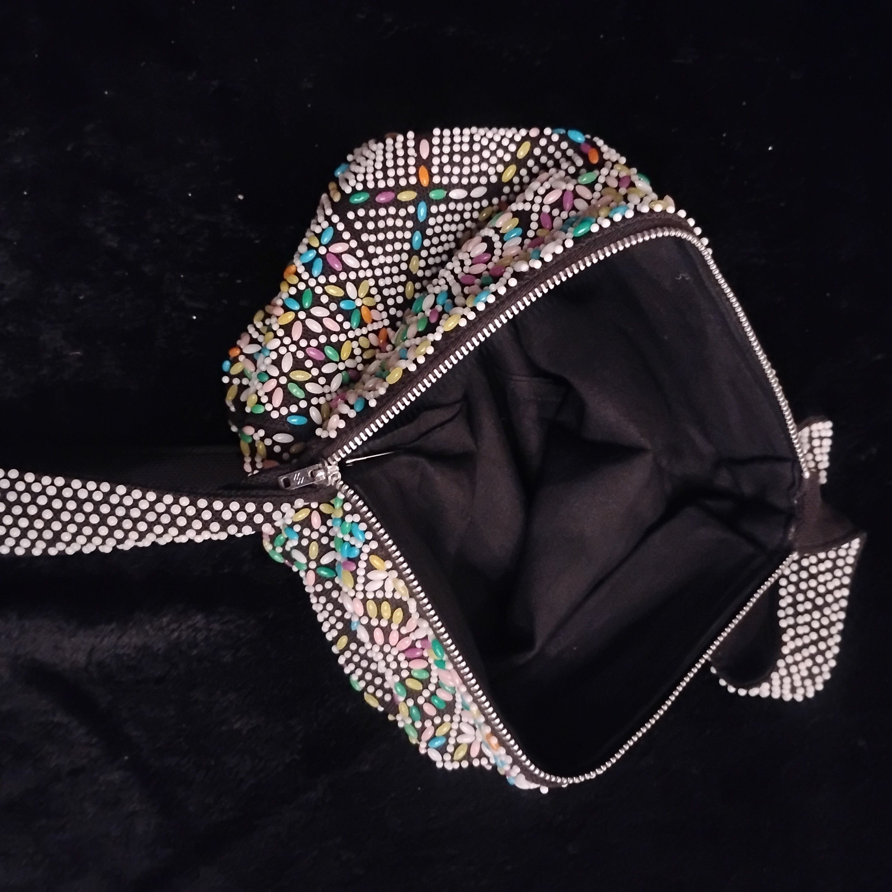 Other Vintage 60s Beaded Shoulder Bag Mosaic Starburst Boho Candy Size ONE SIZE - 1 Thumbnail
