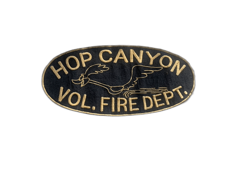 hop canyon fire dept embroidered patch