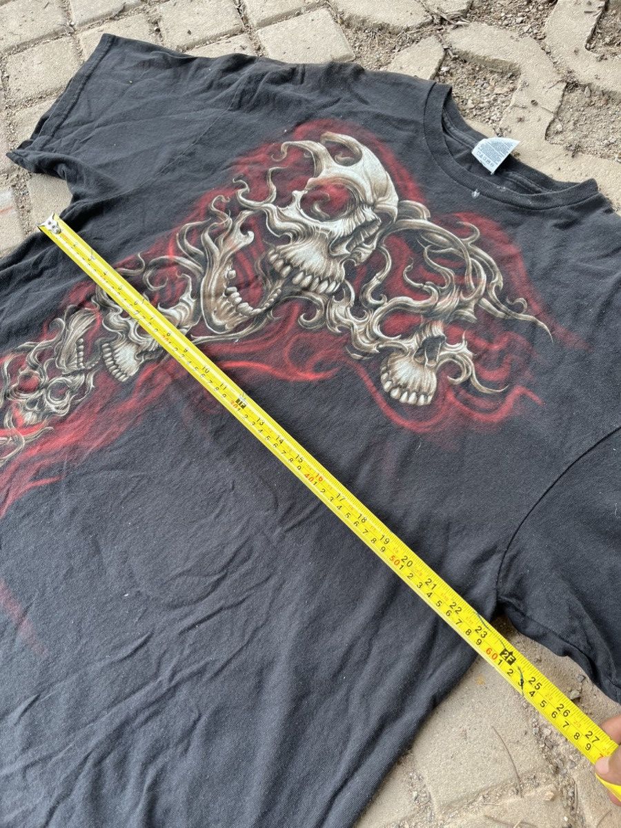 Japanese Brand × Vintage Vintage Overprint Skull Tee Size US XL / EU 56 / 4 - 5 Thumbnail