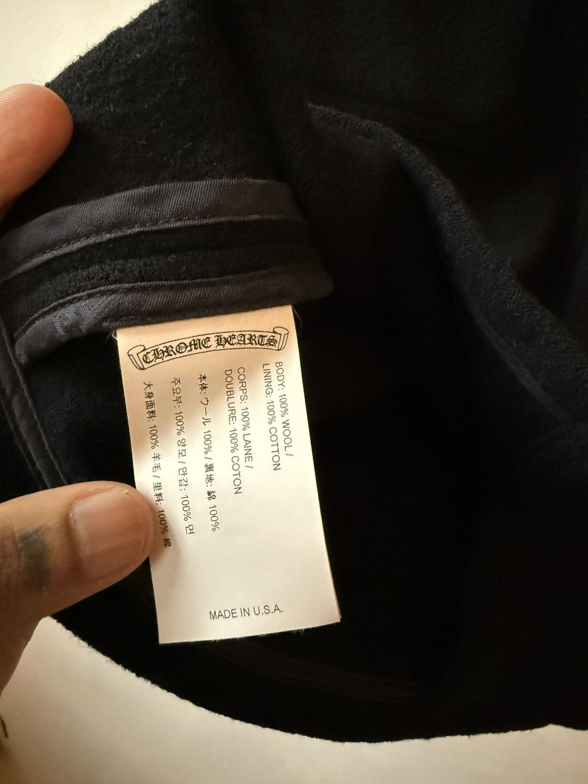 Chrome Hearts Chrome Hearts 2025 Wool Cropped Jacket Size US S / EU 44-46 / 1 - 6 Thumbnail