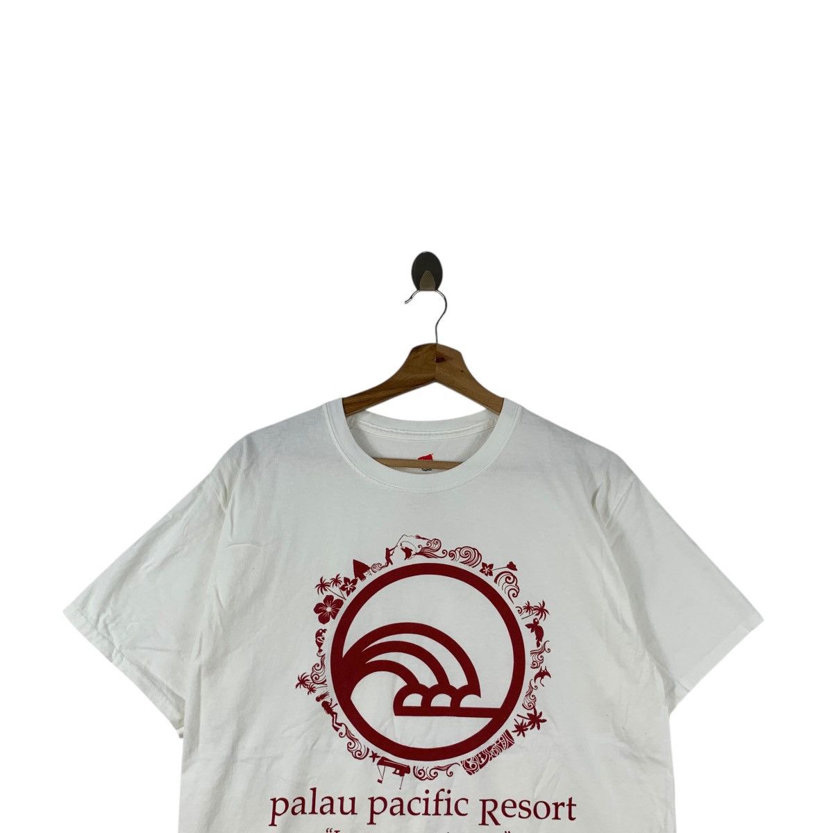 Vintage Vintage PALAU PACIFIC RESORT I Am A Repeat Guest Tee Shirt Size US M / EU 48-50 / 2 - 2 Thumbnail